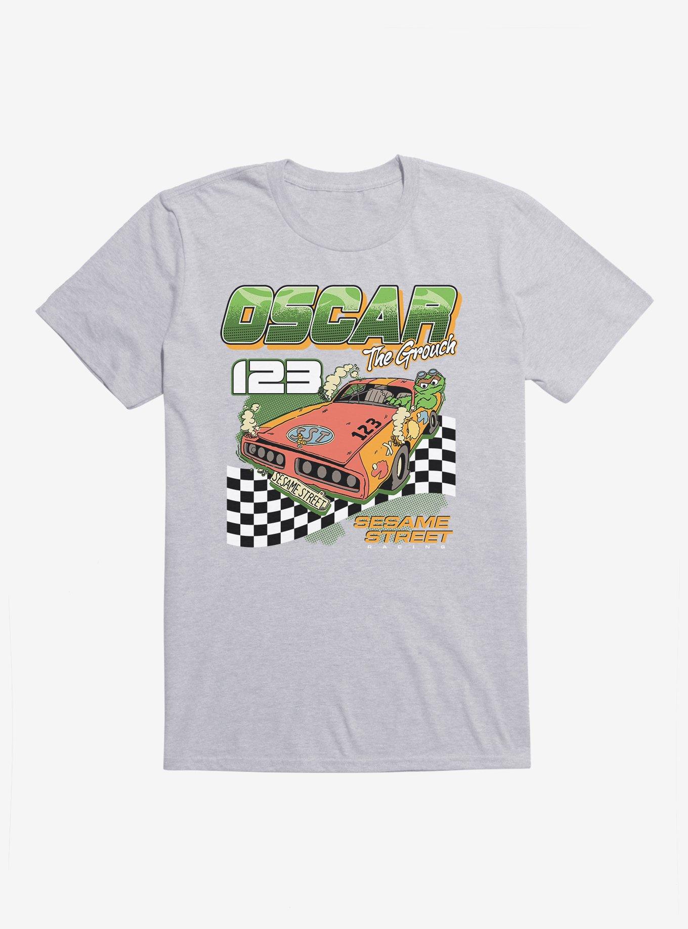 Sesame Street Oscar The Grouch Car Race T-Shirt, , hi-res