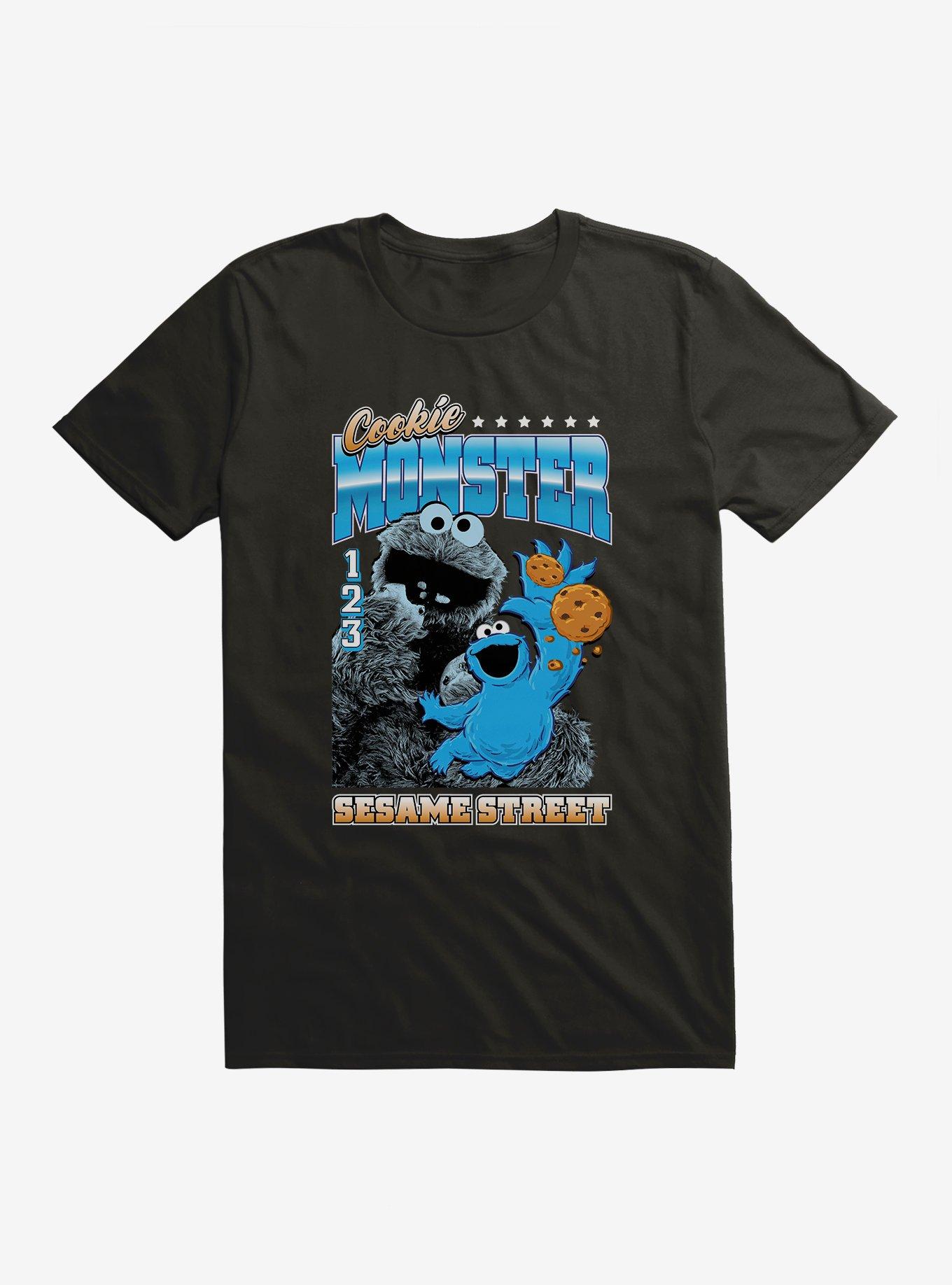 Sesame Street Cookie Monster Collage T-Shirt, BLACK, hi-res