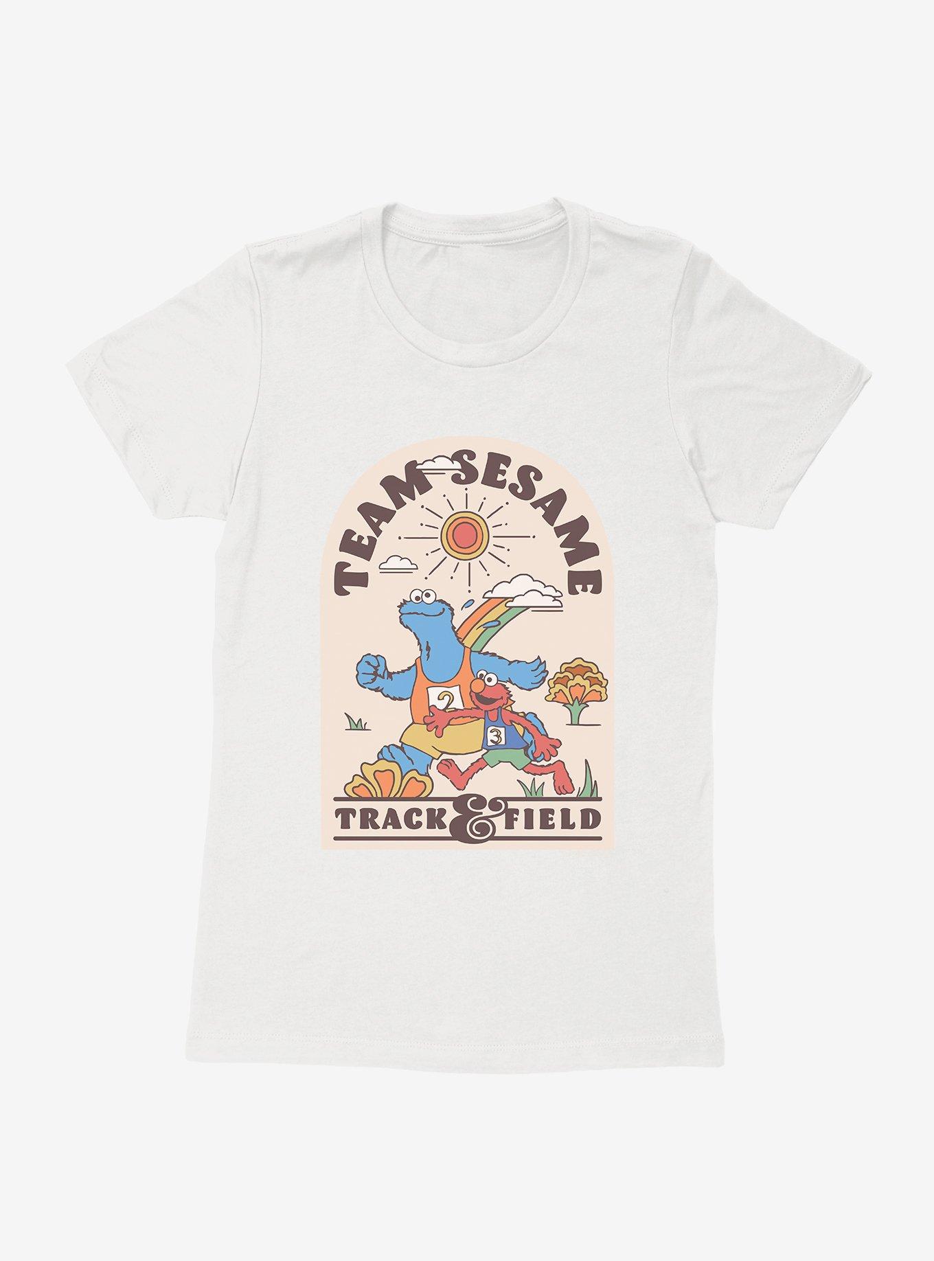 Sesame Street Team Sesame Track & Field Womens T-Shirt, WHITE, hi-res