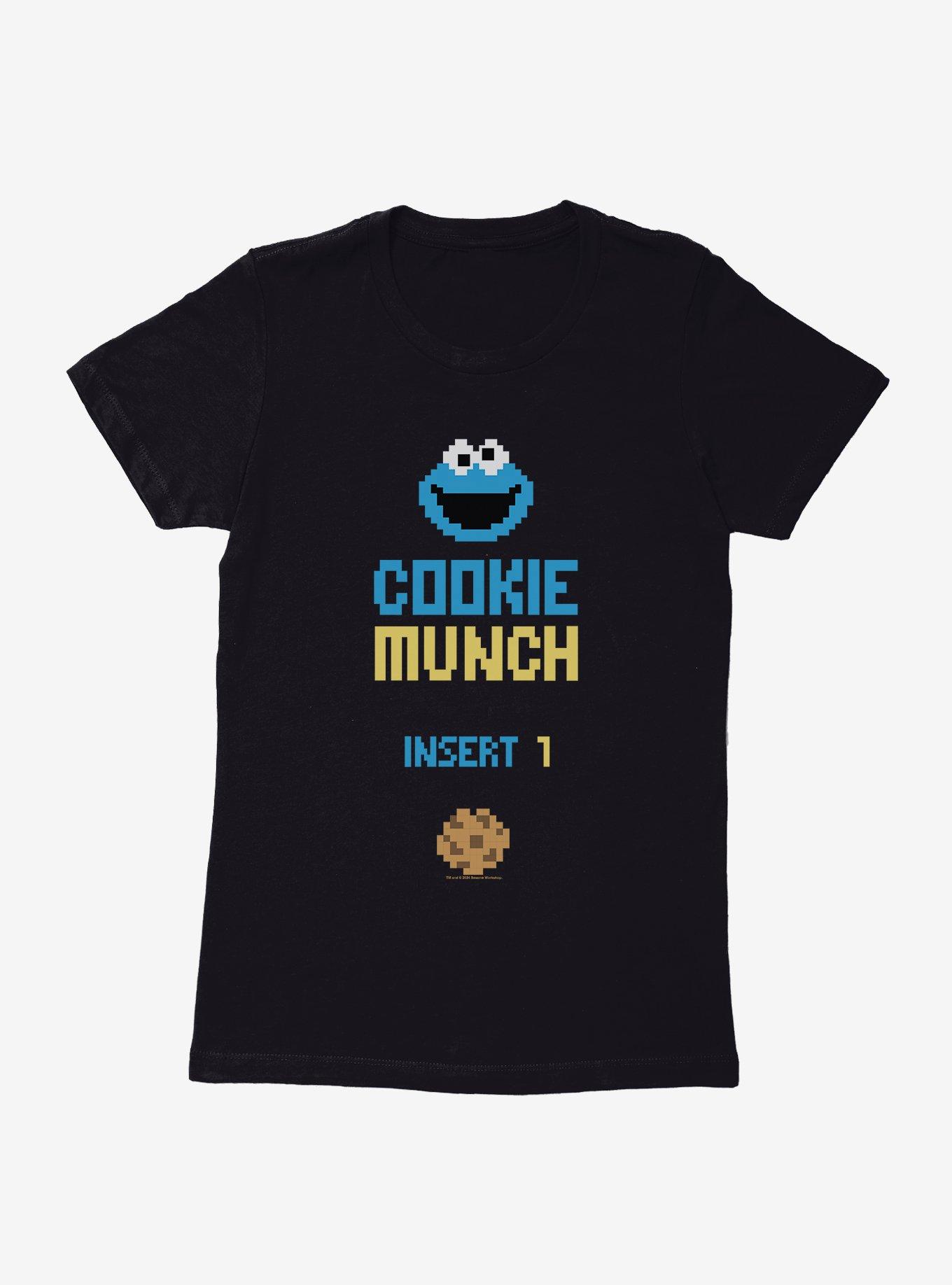 Sesame Street Cookie Monster Munch Womens T-Shirt, BLACK, hi-res