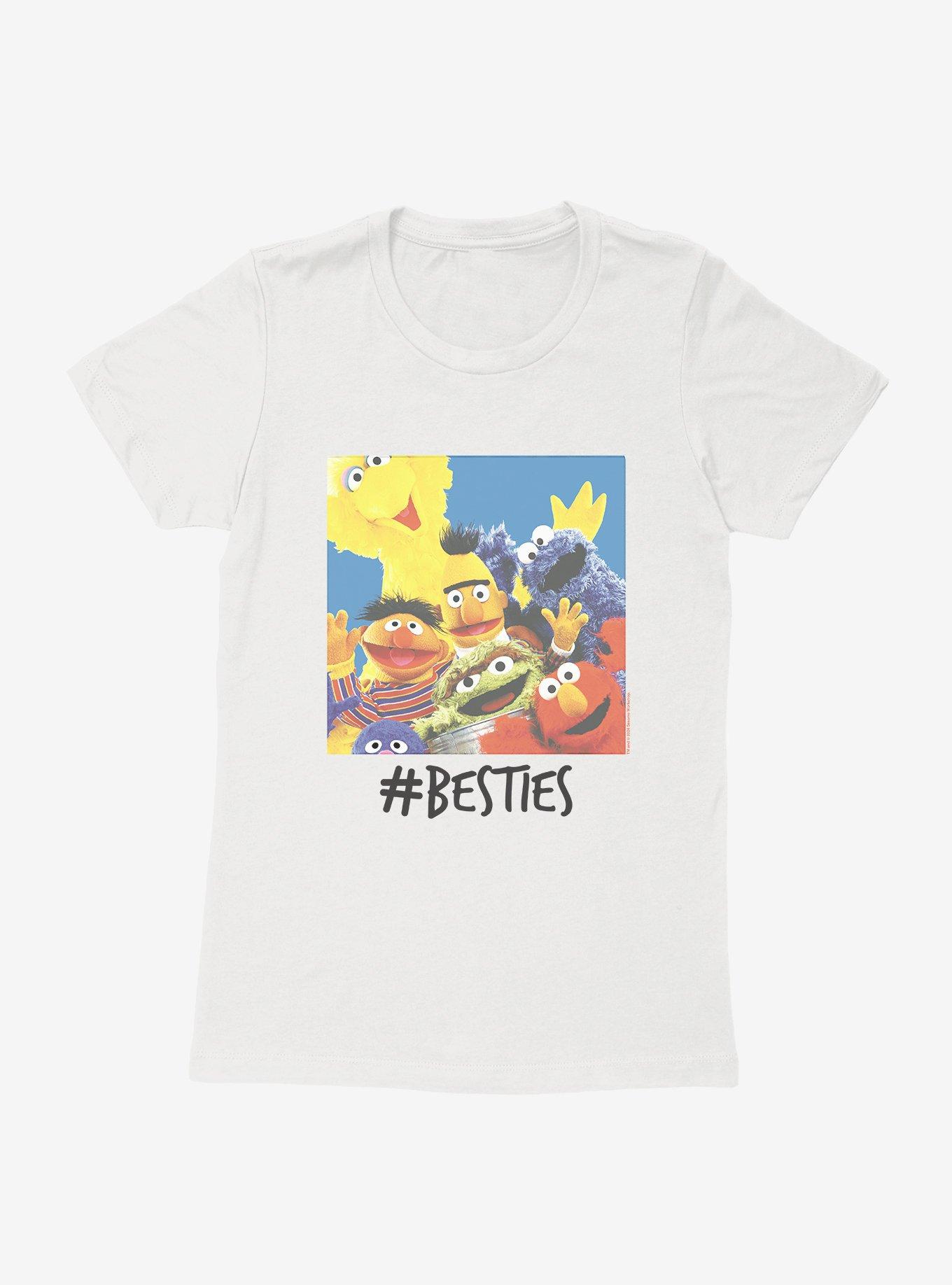 Sesame Street Besties Selfie Womens T-Shirt, WHITE, hi-res