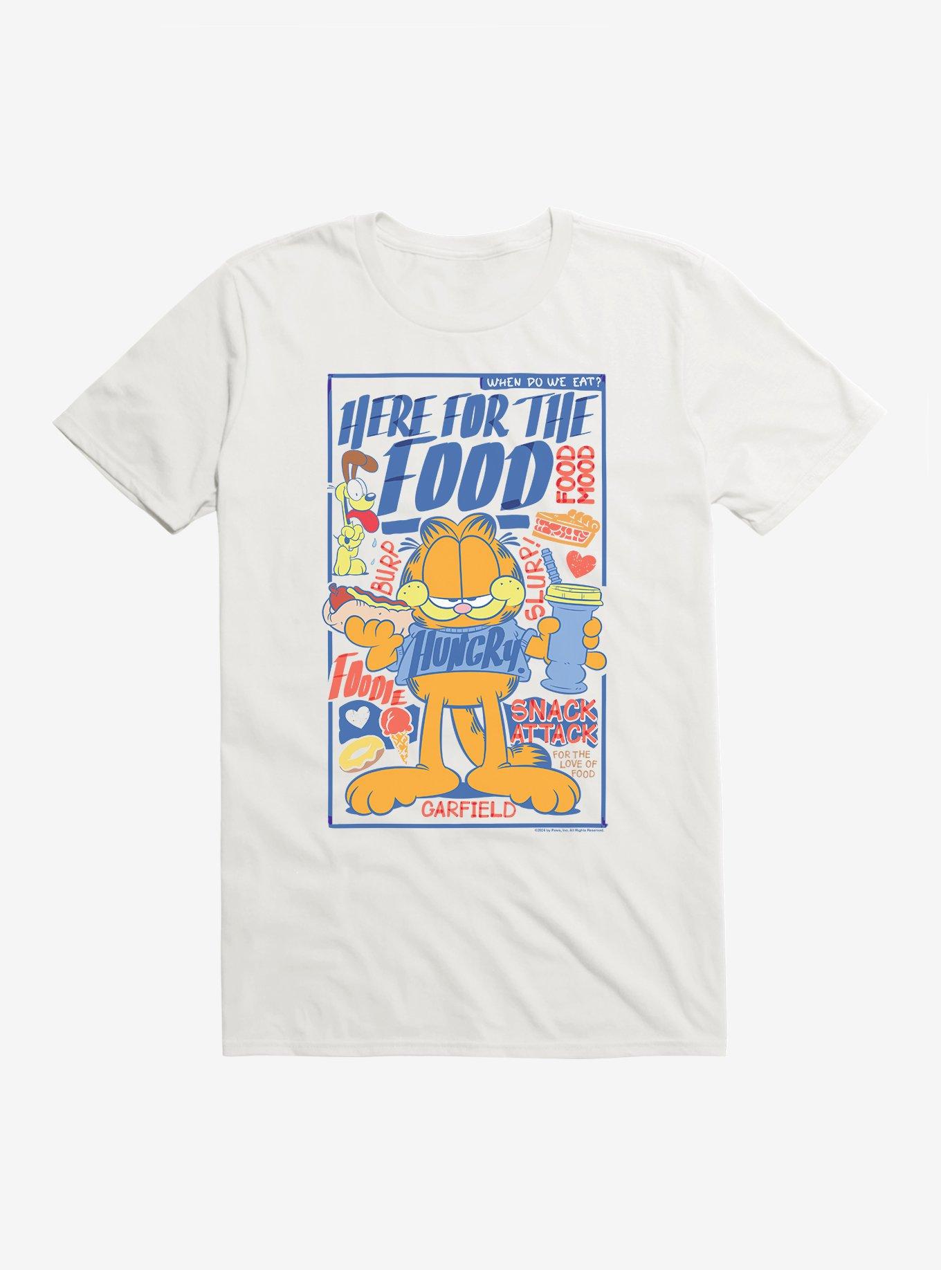 Garfield Here For The Food T-Shirt, , hi-res