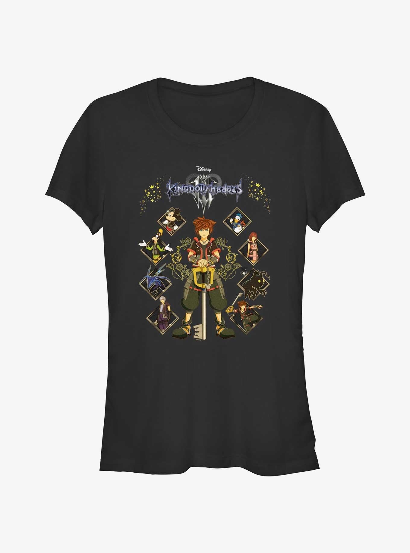 Disney Kingdom Hearts Full Hearted Girls T-Shirt, BLACK, hi-res