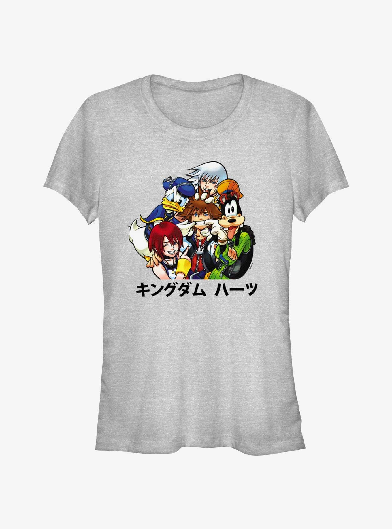 Disney Kingdom Hearts Group Stripes Girls T-Shirt, , hi-res