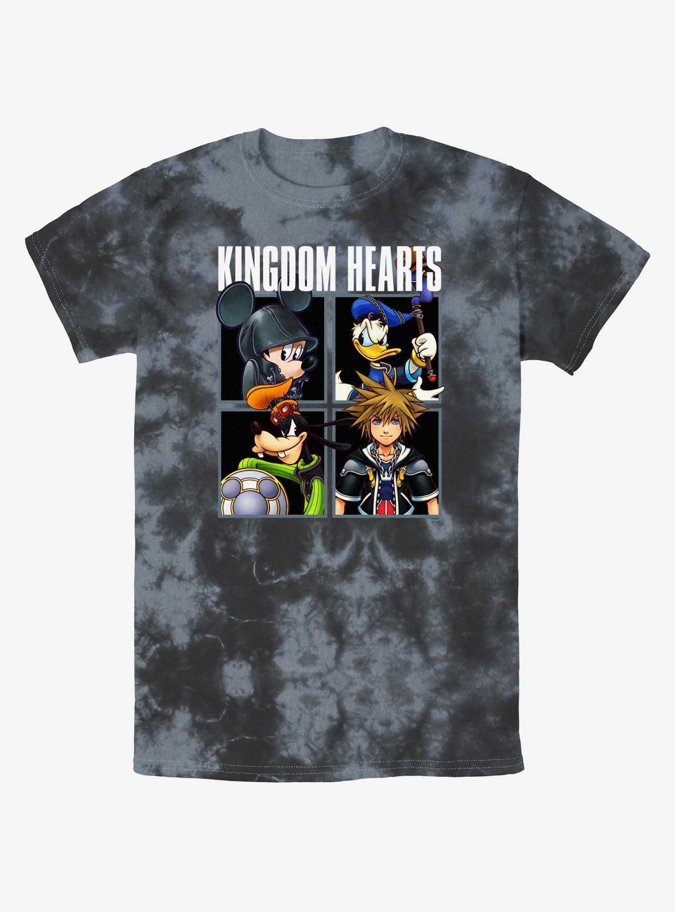 Disney Kingdom Hearts Head Shots Tie-Dye T-Shirt, , hi-res