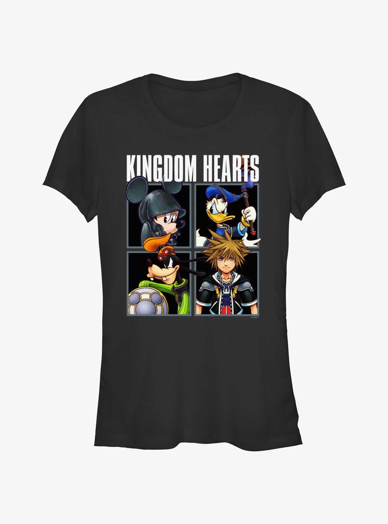 Disney Kingdom Hearts Head Shots Girls T-Shirt