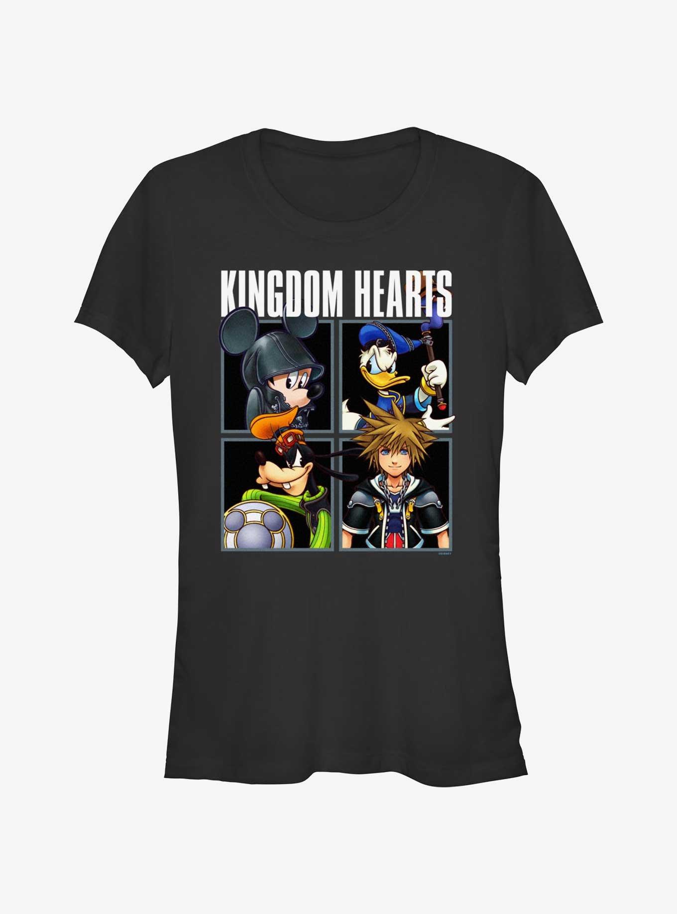Disney Kingdom Hearts Head Shots Girls T-Shirt, BLACK, hi-res