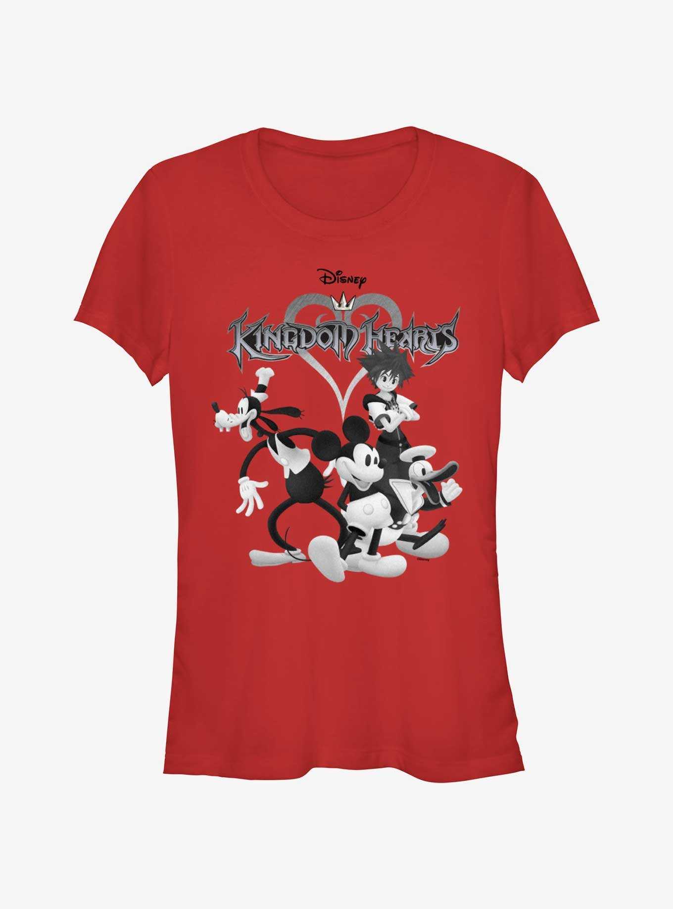 Disney Kingdom Hearts Retro Team Girls T-Shirt, , hi-res