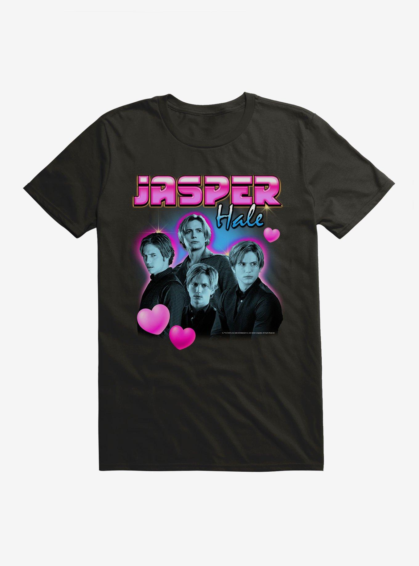 Twilight Jasper Hale Retro Style Portrait  T-Shirt, BLACK, hi-res