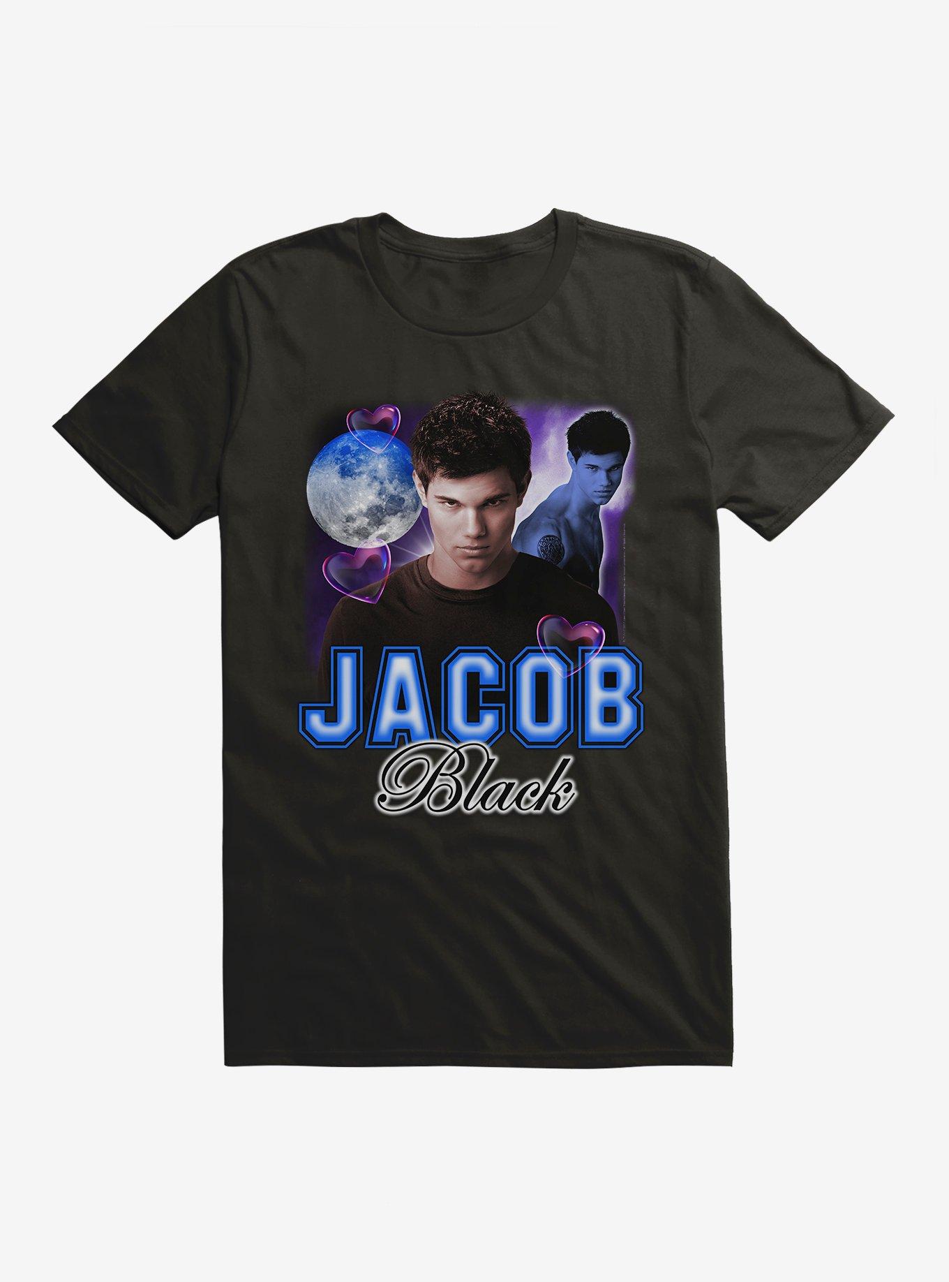 Twilight Jacob Black Retro Style Portrait  T-Shirt, , hi-res