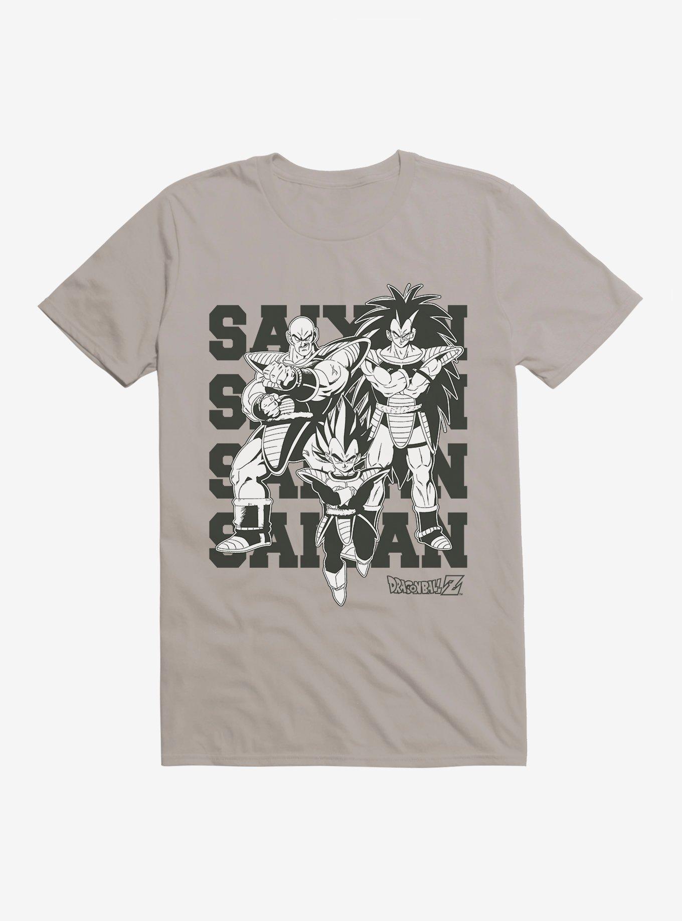 Dragon Ball Z Saiyans Extra Soft T-Shirt, LIGHT GREY, hi-res