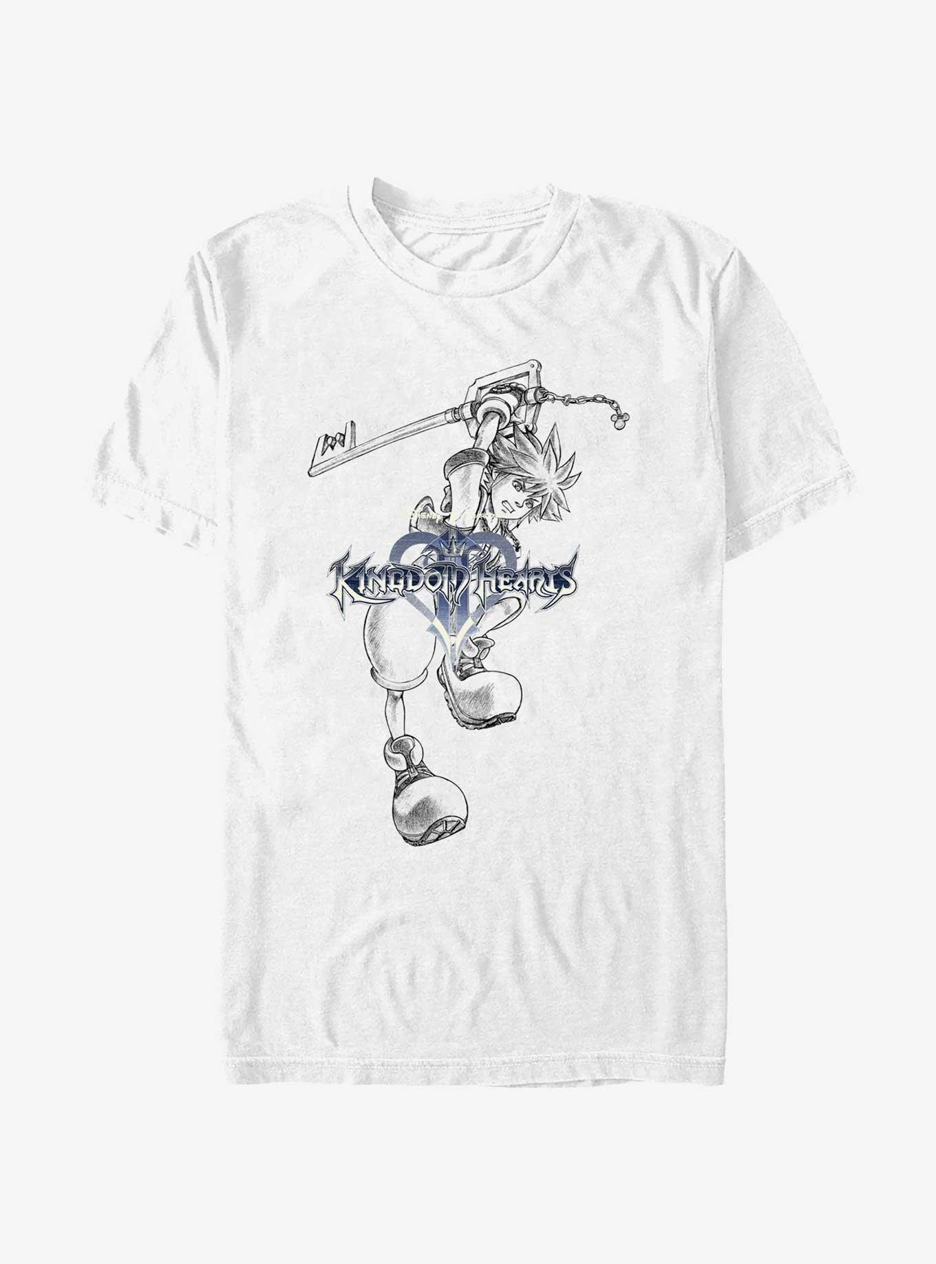 Disney Kingdom Hearts Heart Jumps T-Shirt, WHITE, hi-res