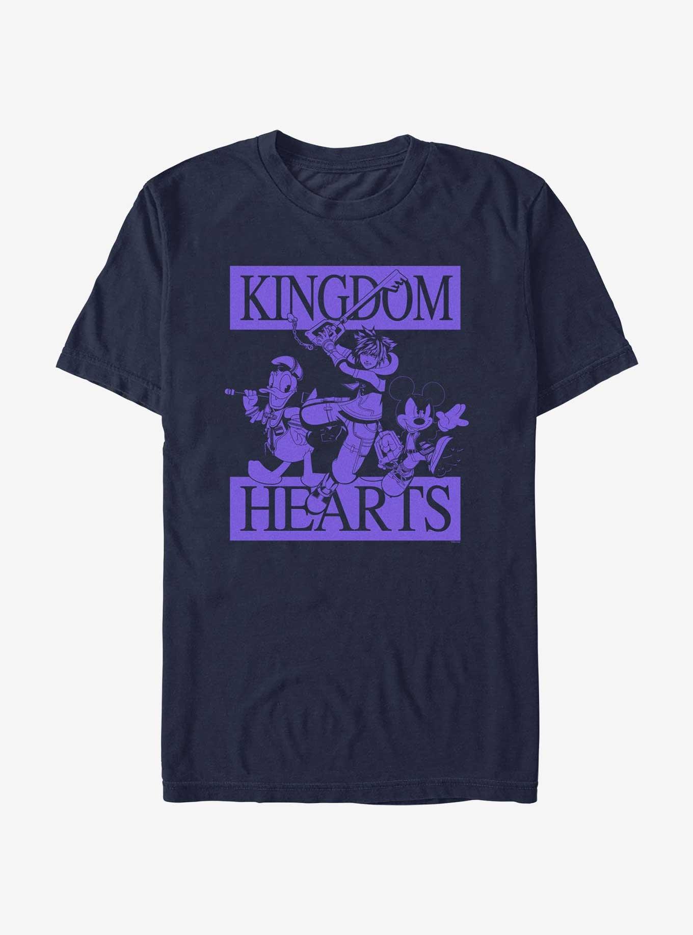 Disney Kingdom Hearts Be Squared T-Shirt, NAVY, hi-res