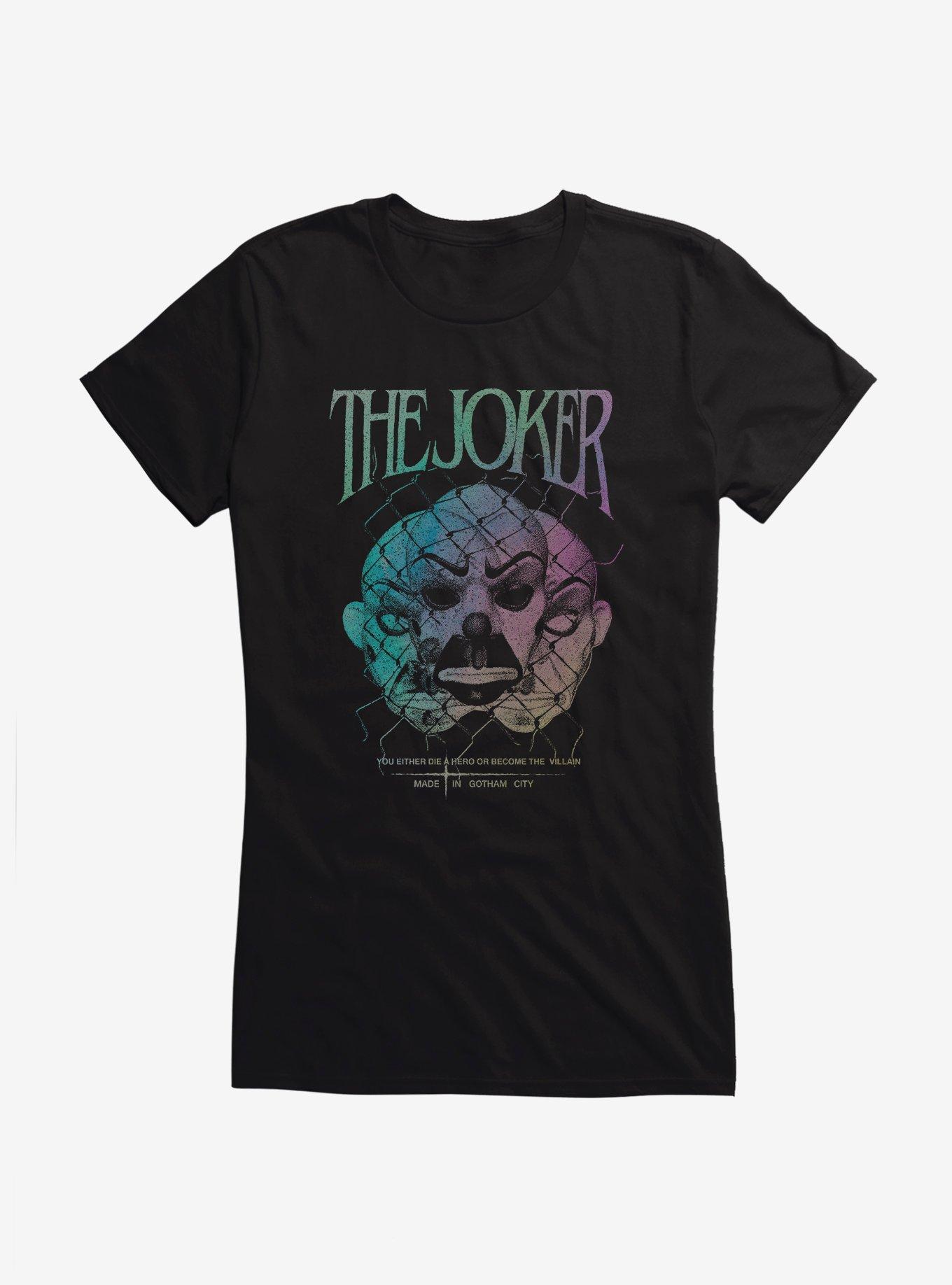 Batman The Joker Die Hero Become Villain Girls T-Shirt, , hi-res