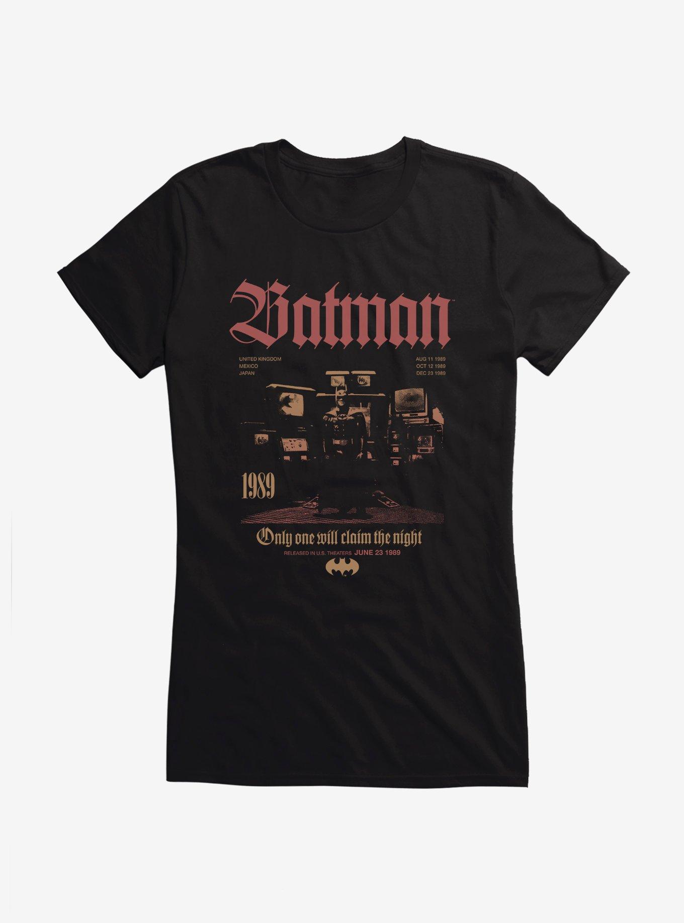 Batman 1989 Only One Claims The Night Girls T-Shirt, , hi-res