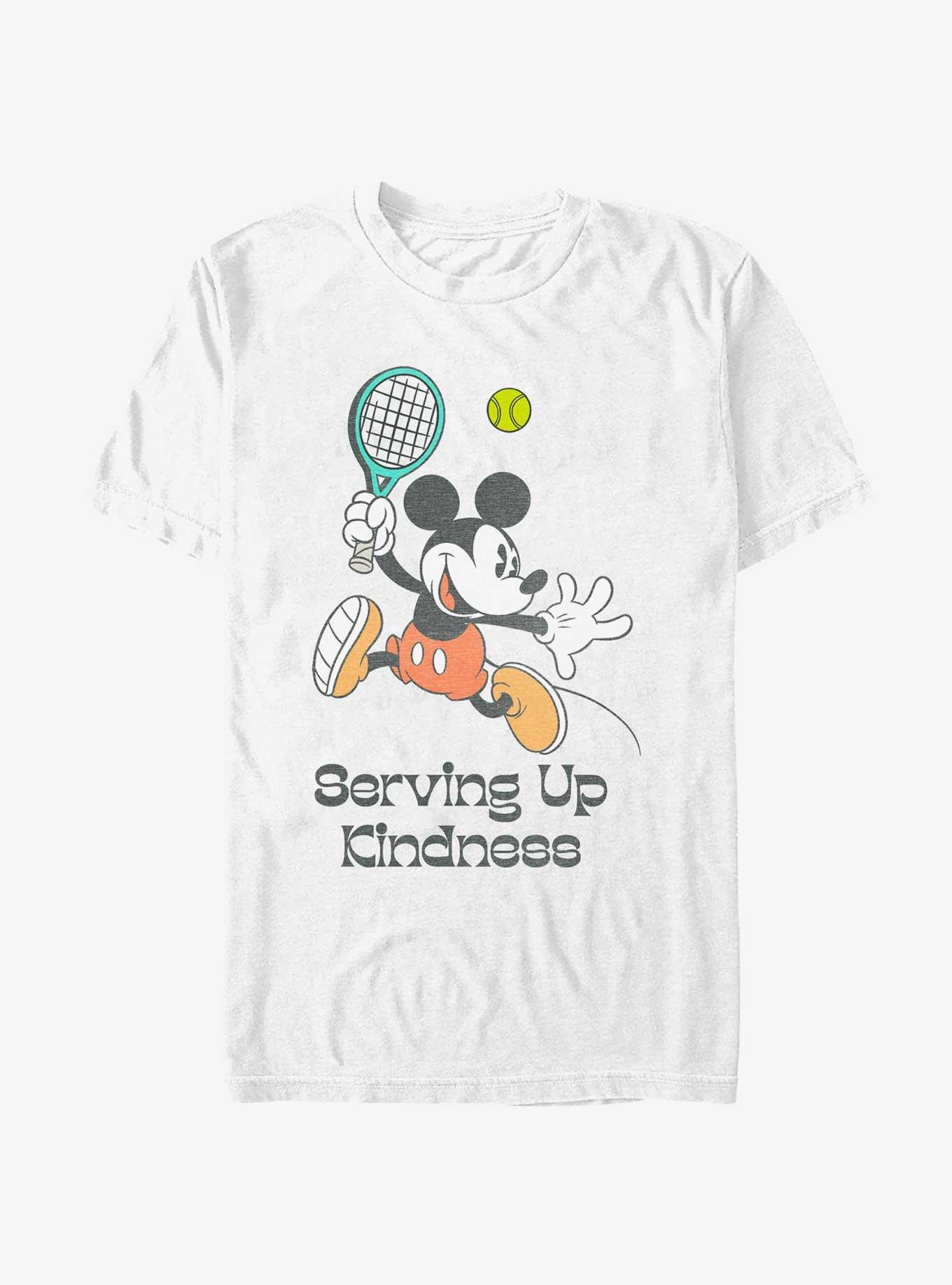 Disney Mickey Mouse Serving Up Kindness Tennis T-Shirt, WHITE, hi-res