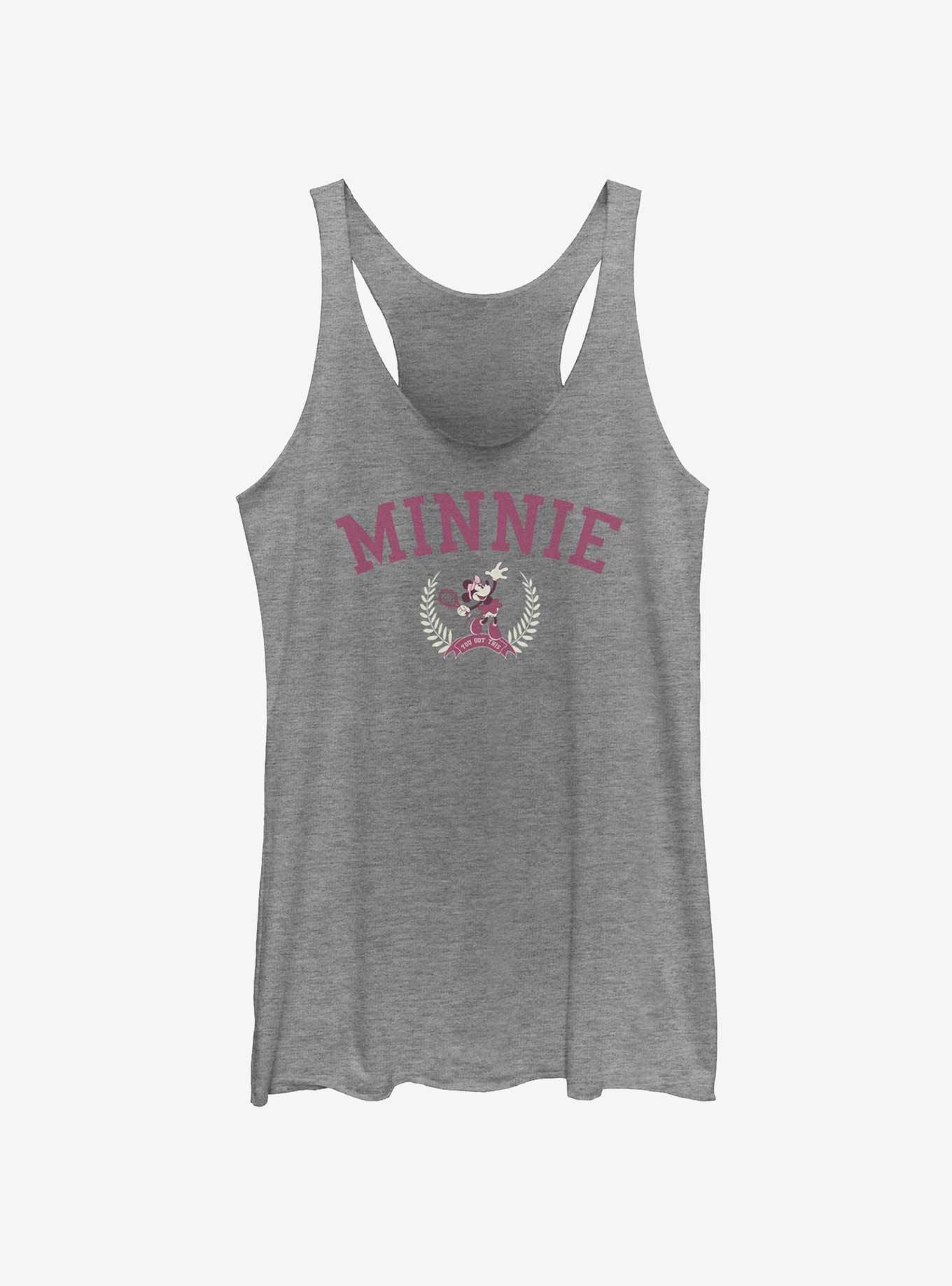 Disney Minnie Mouse Tennis Girls Tank, GRAY HTR, hi-res