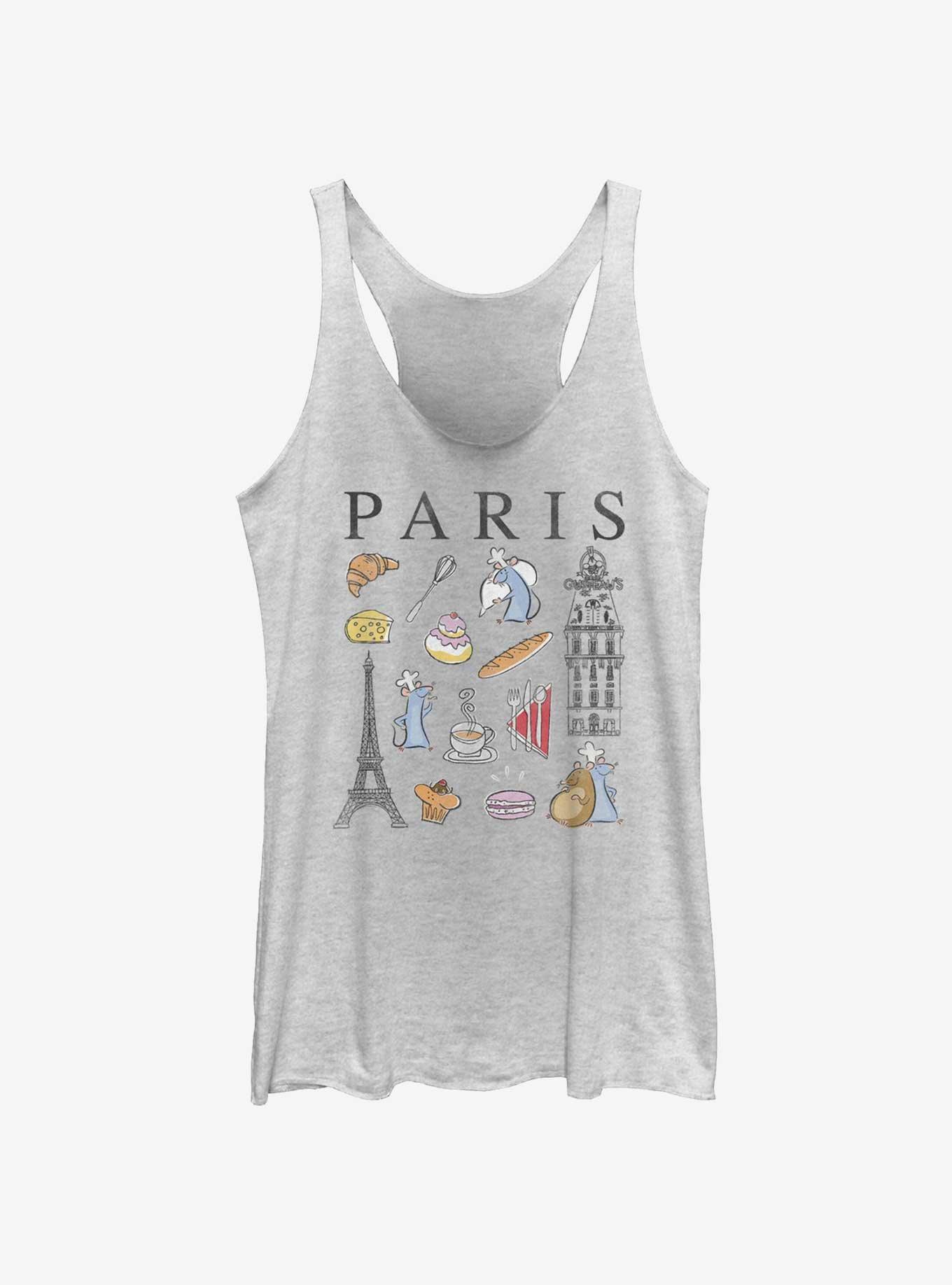 Disney Pixar Ratatouille Doodles of Paris Girls Tank, WHITE HTR, hi-res