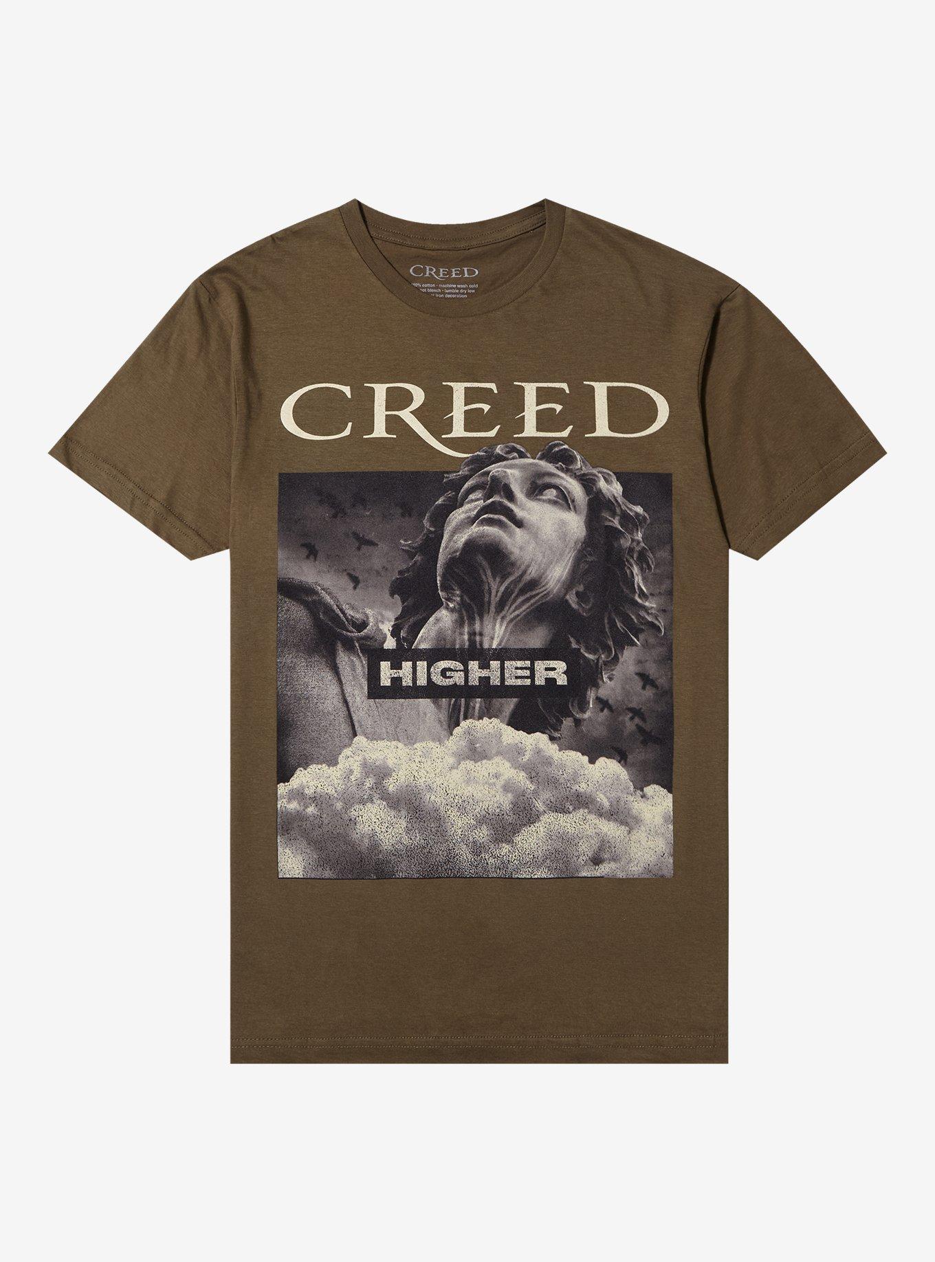 Creed Higher Boyfriend Fit Girls T-Shirt, MILITARY GREEN, hi-res