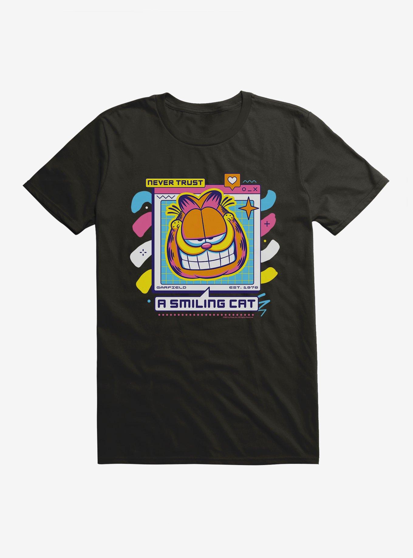 Garfield Never Trust T-Shirt, BLACK, hi-res