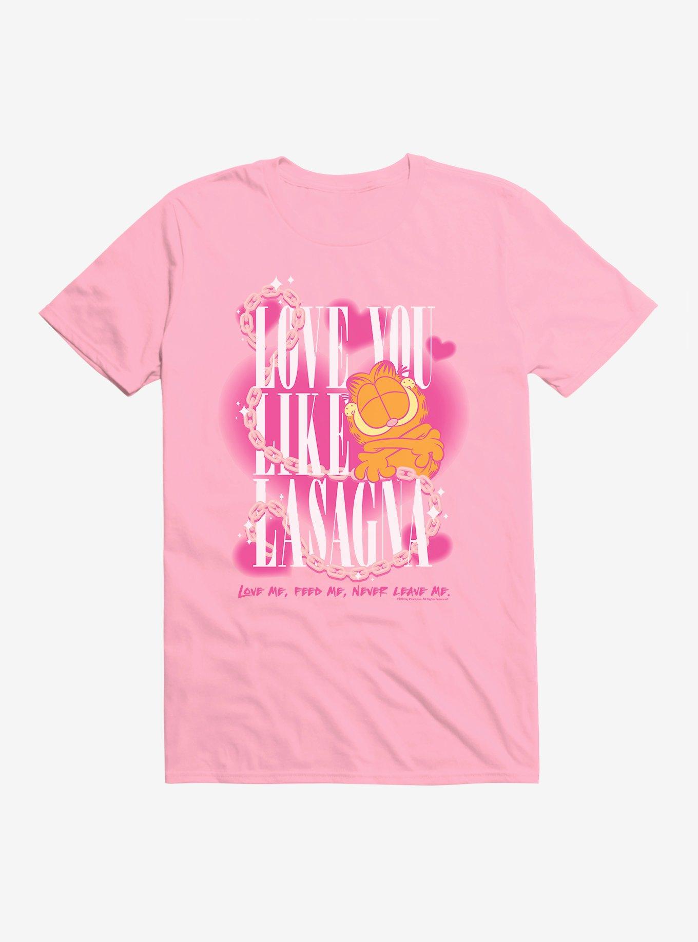 Garfield Love Like Lasagna T-Shirt, LIGHT PINK, hi-res