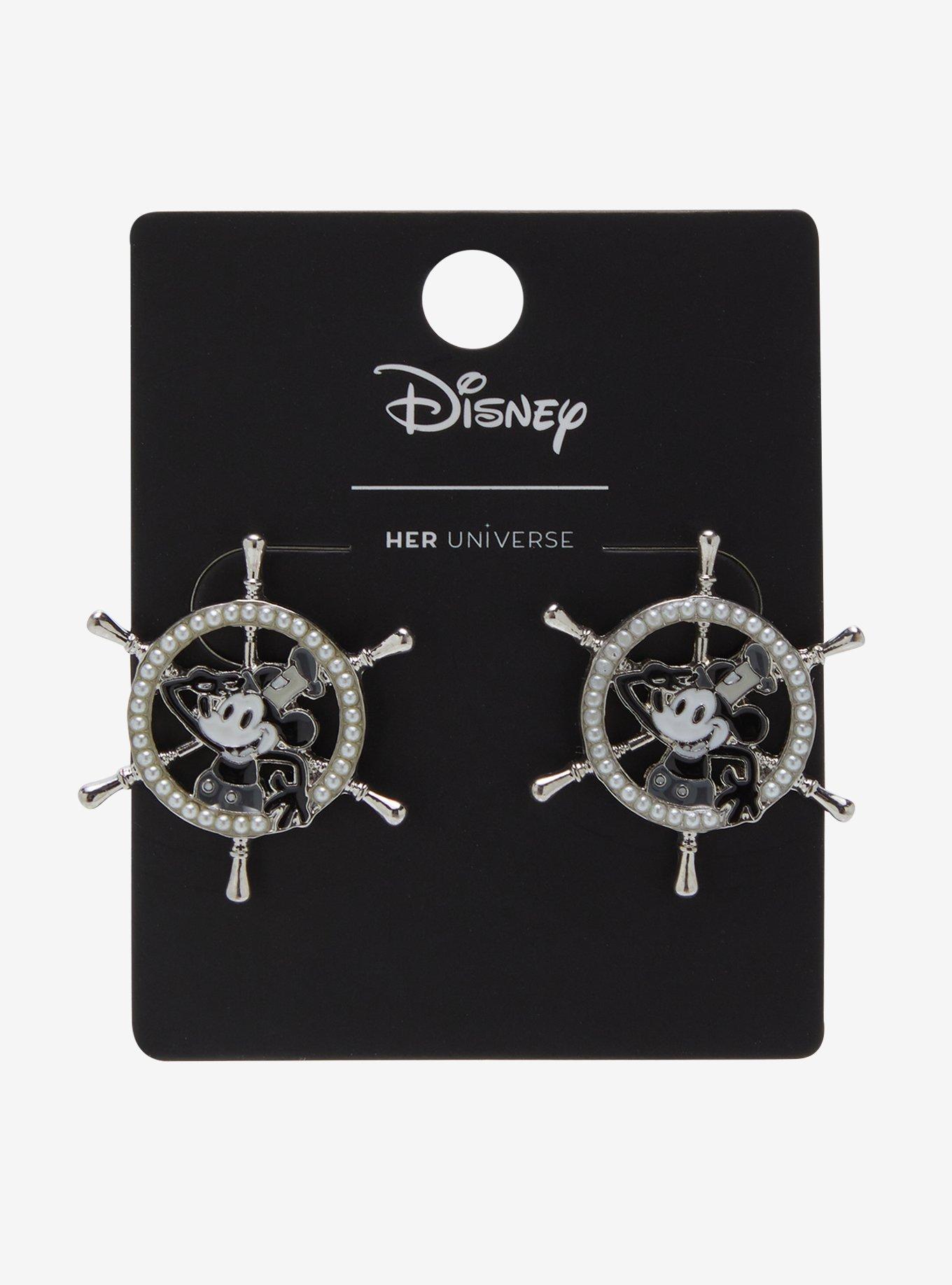 Her Universe Disney Steamboat Willie Nautical Earrings Her Universe Exclusive, , hi-res