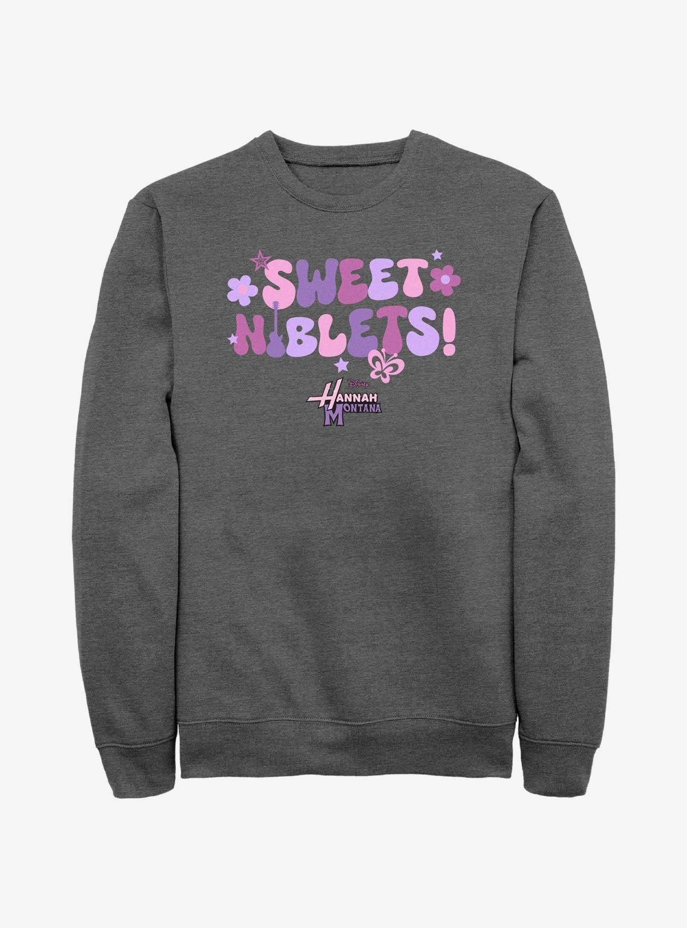 Disney Channel Hannah Montana Sweet Niblets Sweatshirt, CHAR HTR, hi-res