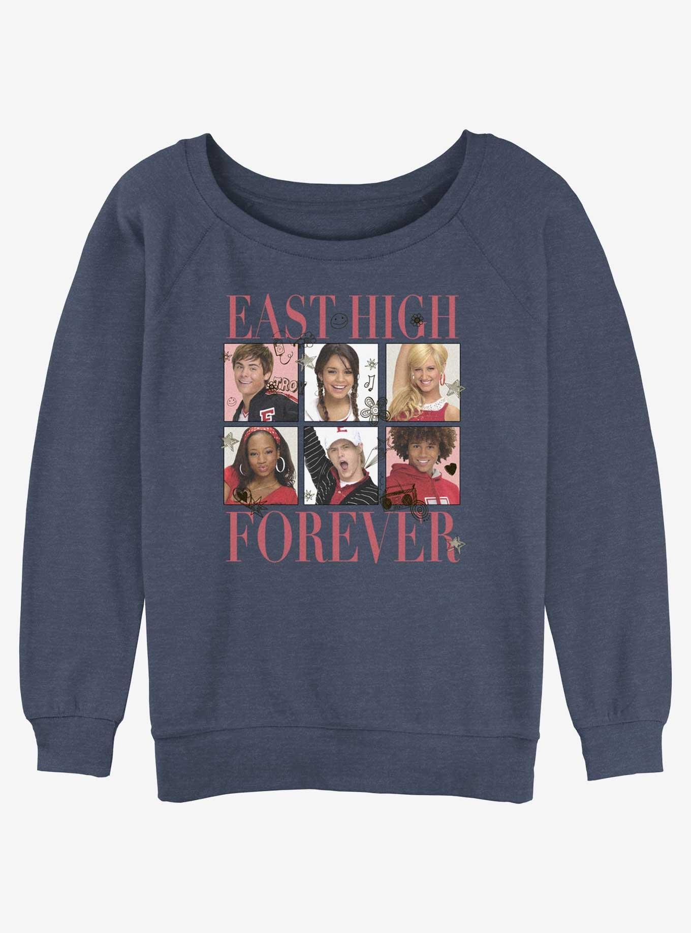 Disney Channel High School Musical East High Friends Forever Girls Slouchy Sweatshirt, , hi-res