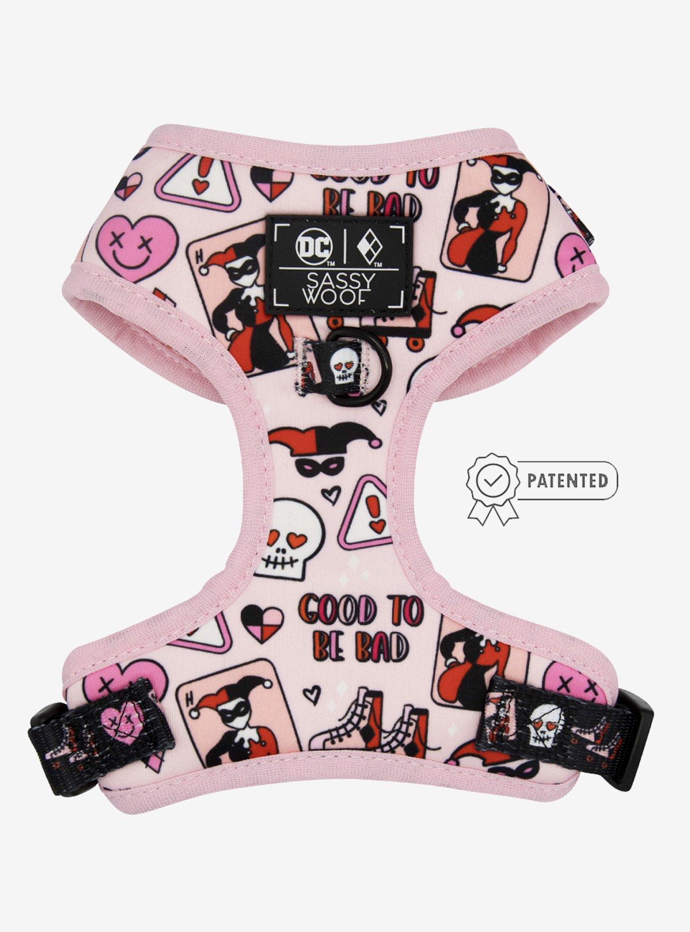 DC Comics Harley Quinn x Sassy Woof Adjustable Dog Harness, , hi-res