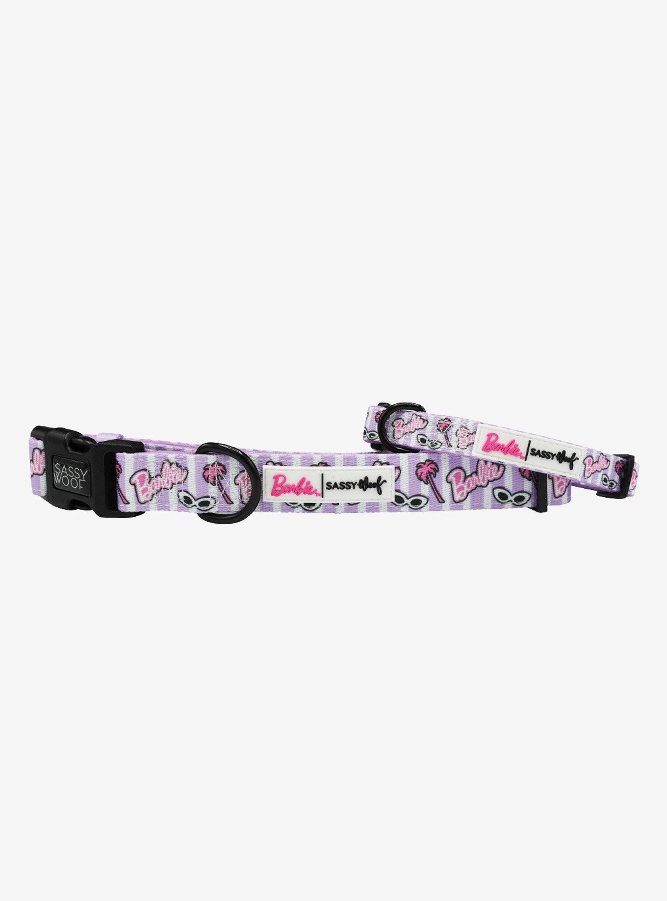 Barbie x Sassy Woof Closet Goals Dog Collar, PURPLE, hi-res