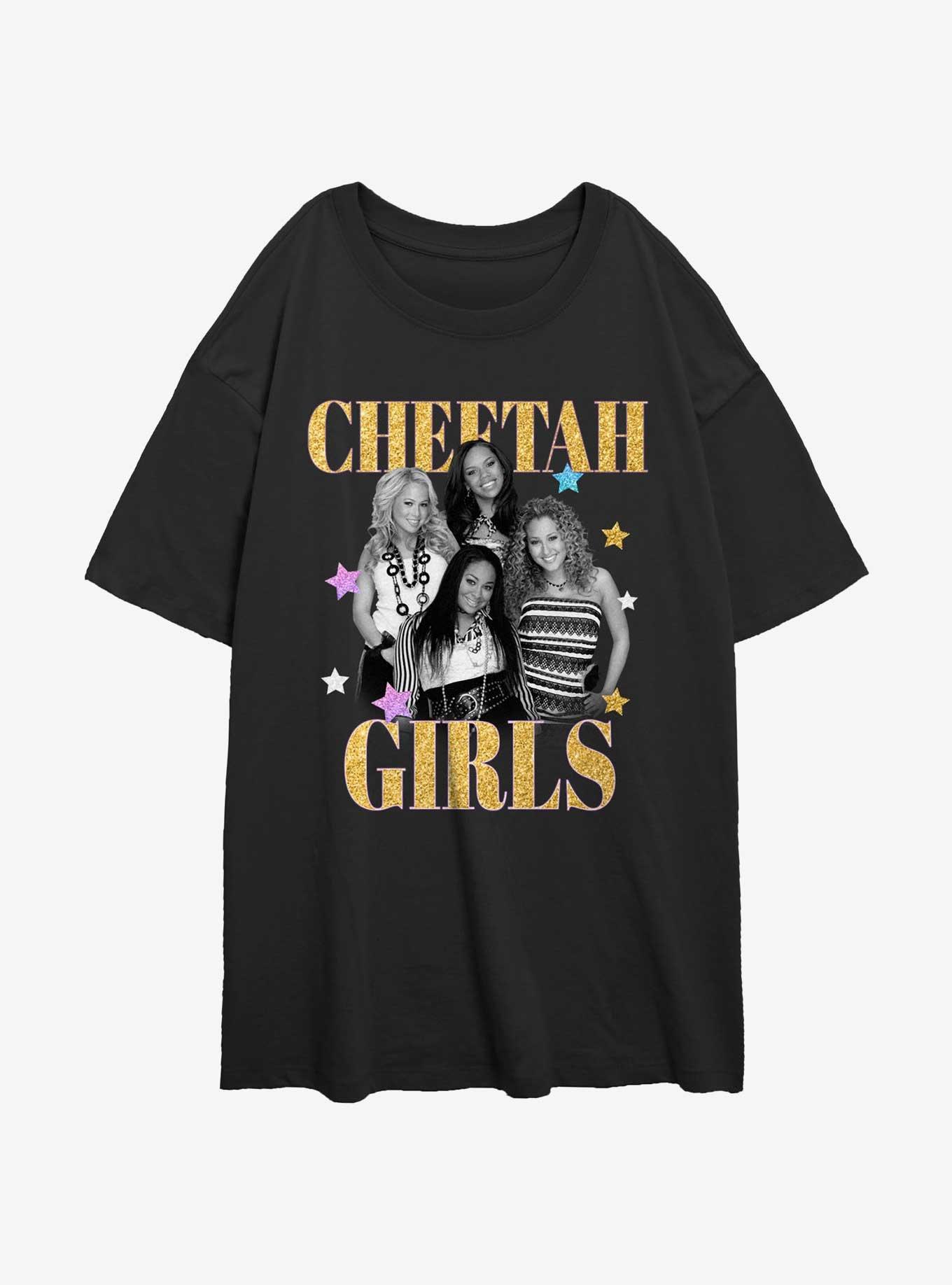 Disney Channel The Cheetah Girls Group Shot Girls Oversized T-Shirt, BLACK, hi-res