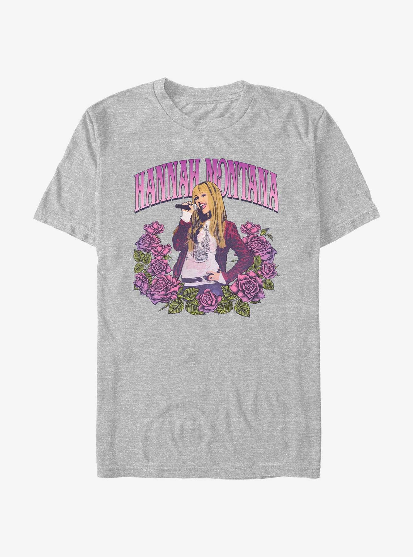 Disney Channel Hannah Montana Floral Pop Star T-Shirt, ATH HTR, hi-res