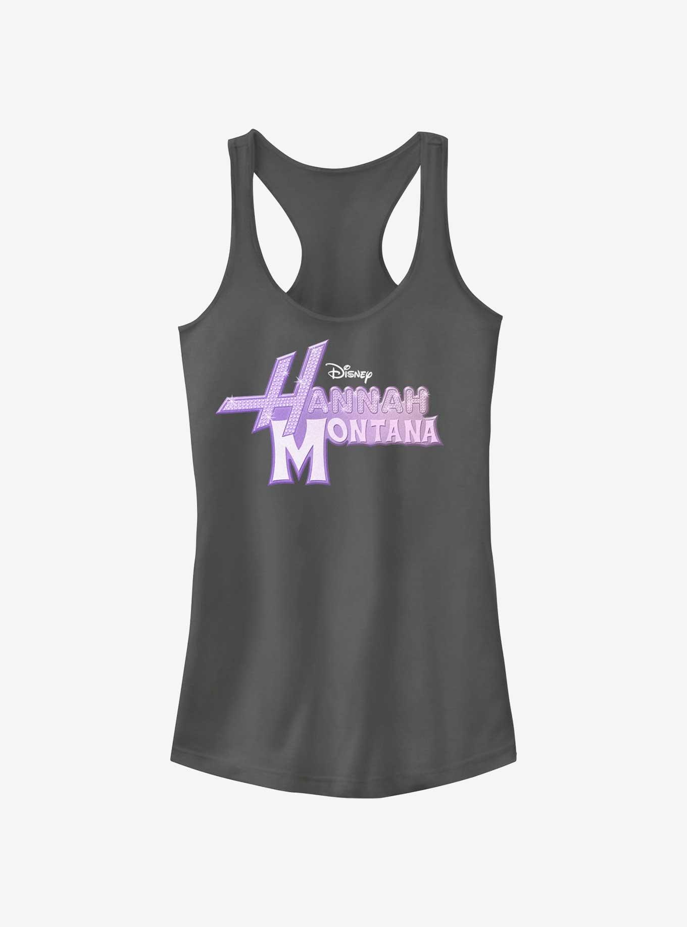 Disney Channel Hannah Montana Glam Logo Girls Tank, CHARCOAL, hi-res