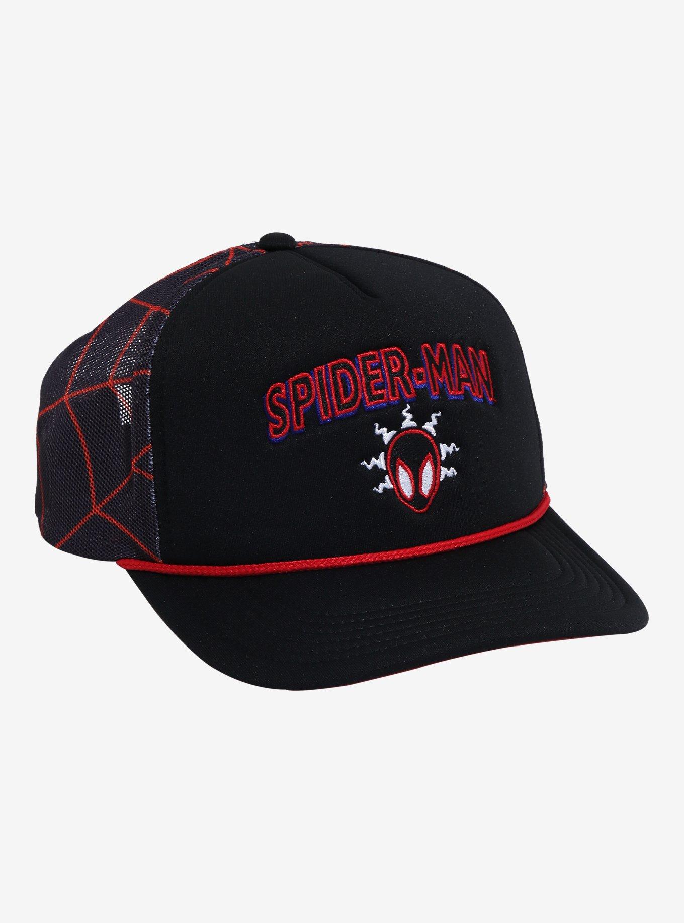 Marvel Spider-Man: Across The Spider-Verse Miles Web Trucker Hat, , hi-res