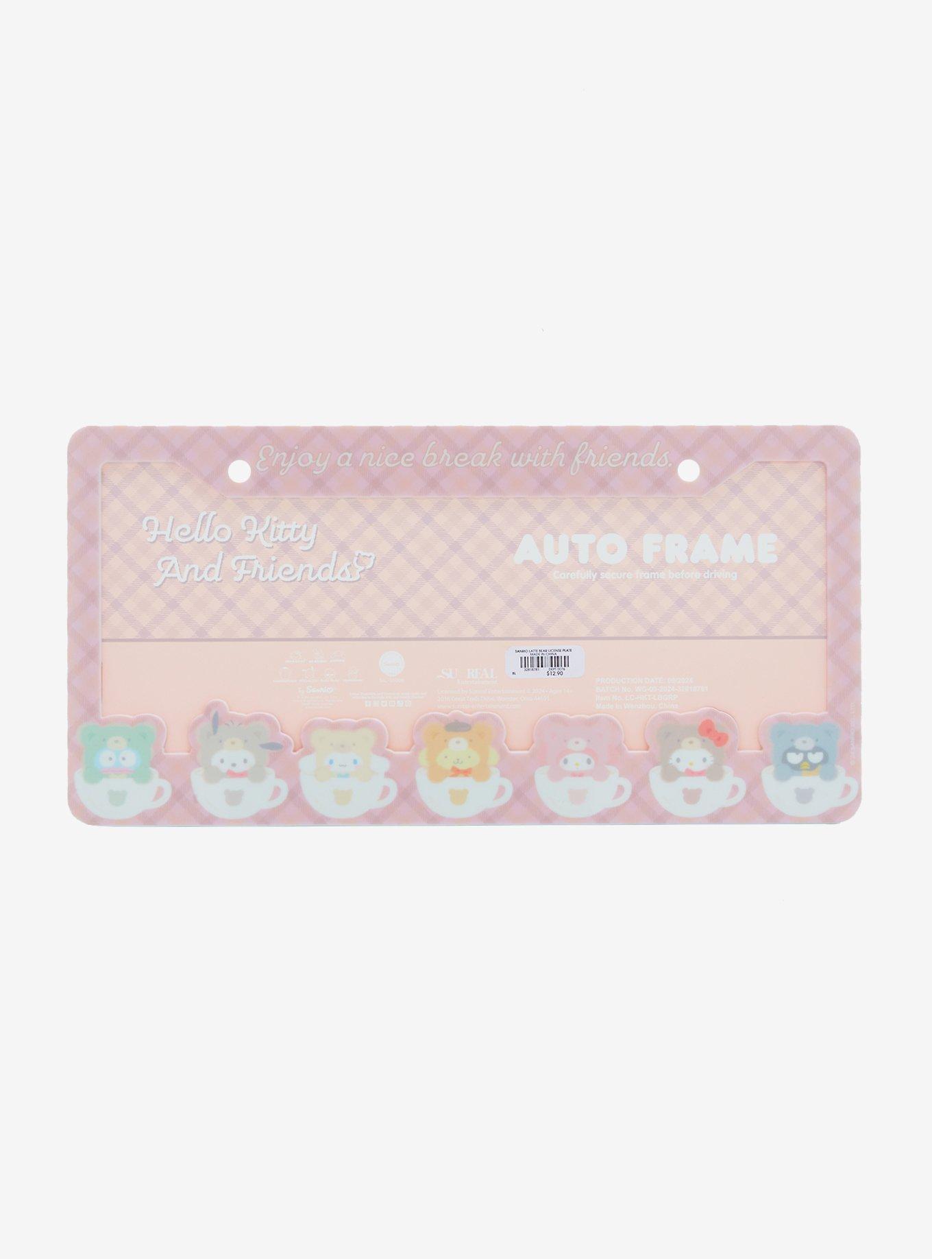 Sanrio Hello Kitty and Friends Latte Bear License Plate Frame