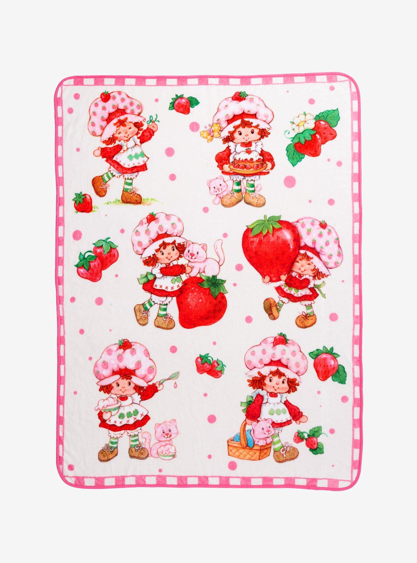 Strawberry Shortcake Multi Portrait Fleece Throw - BoxLunch Exclusive, , hi-res