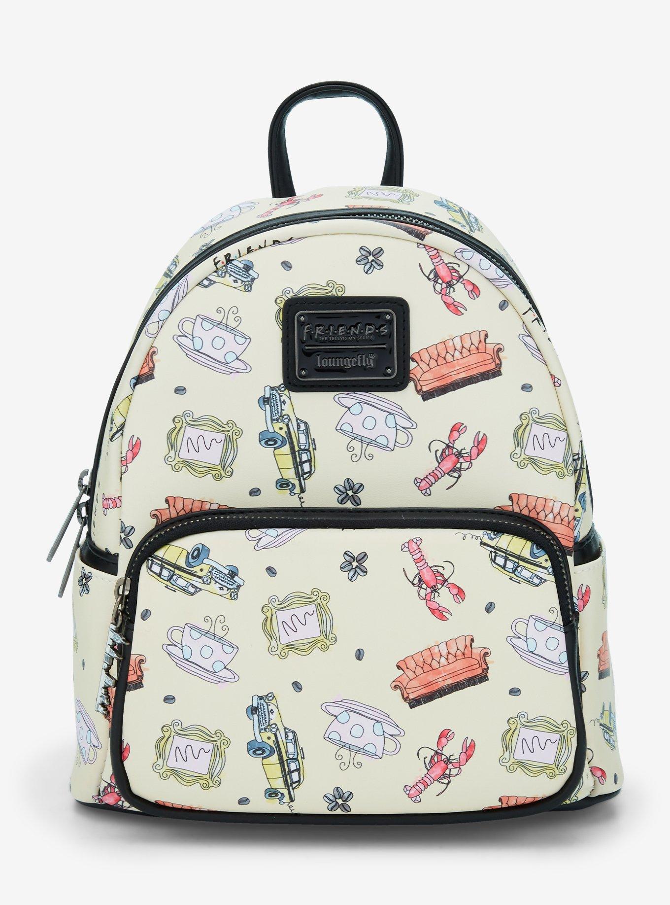 Loungefly Friends Icons Allover Print Mini Backpack, , hi-res