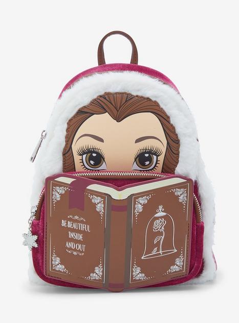 Loungefly Disney Beauty and the Beast Belle Winter Wear Storybook Mini Backpack BoxLunch