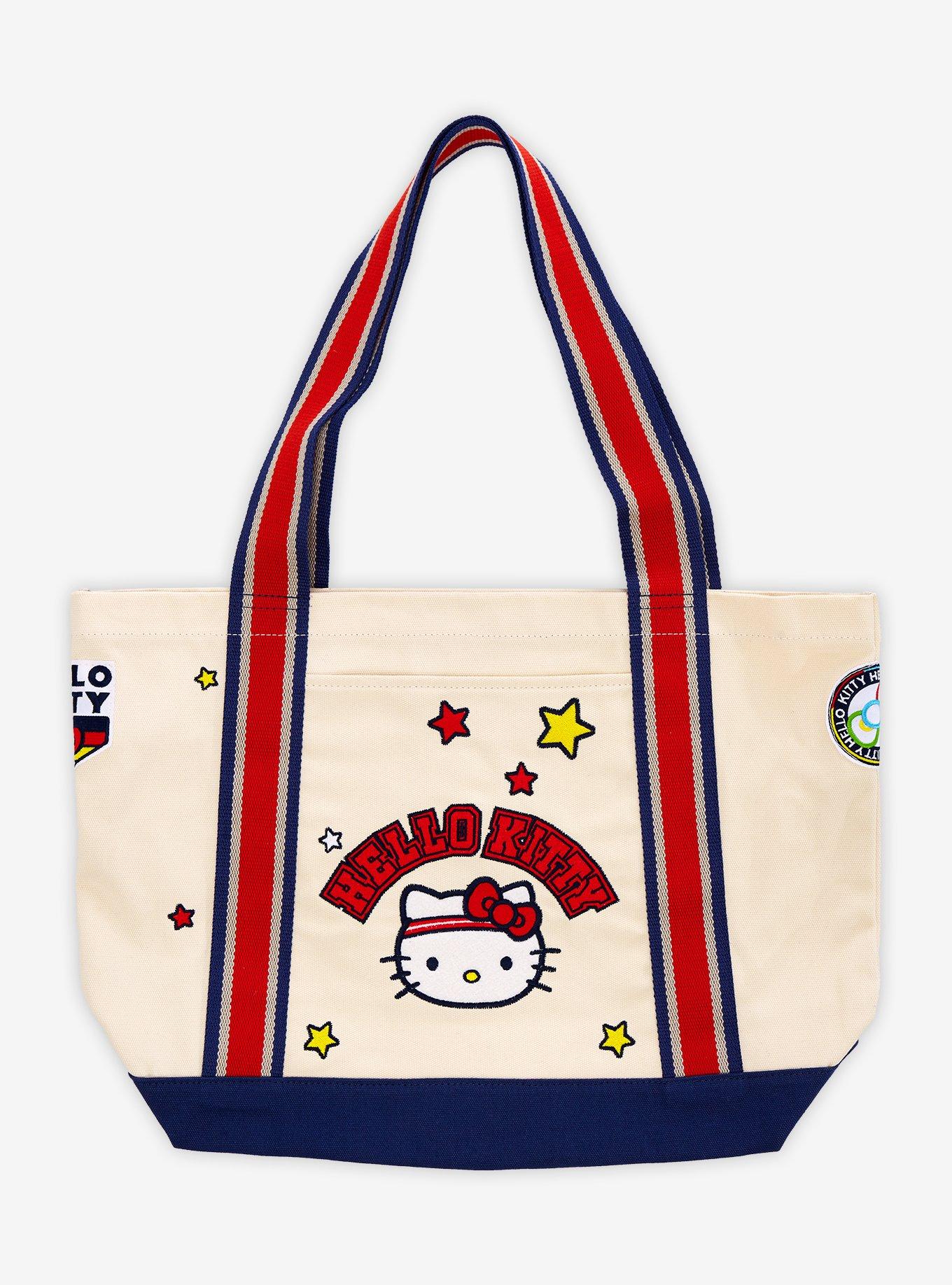 Sanrio Hello Kitty Sporty Icons Canvas Tote Bag - BoxLunch Exclusive, , hi-res