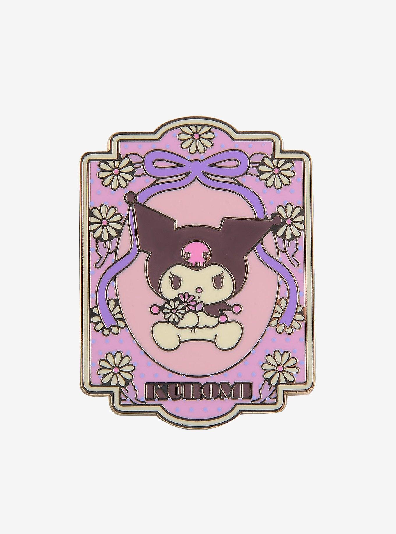 Sanrio Kuromi Retro Enamel Pin — BoxLunch Exclusive, , hi-res