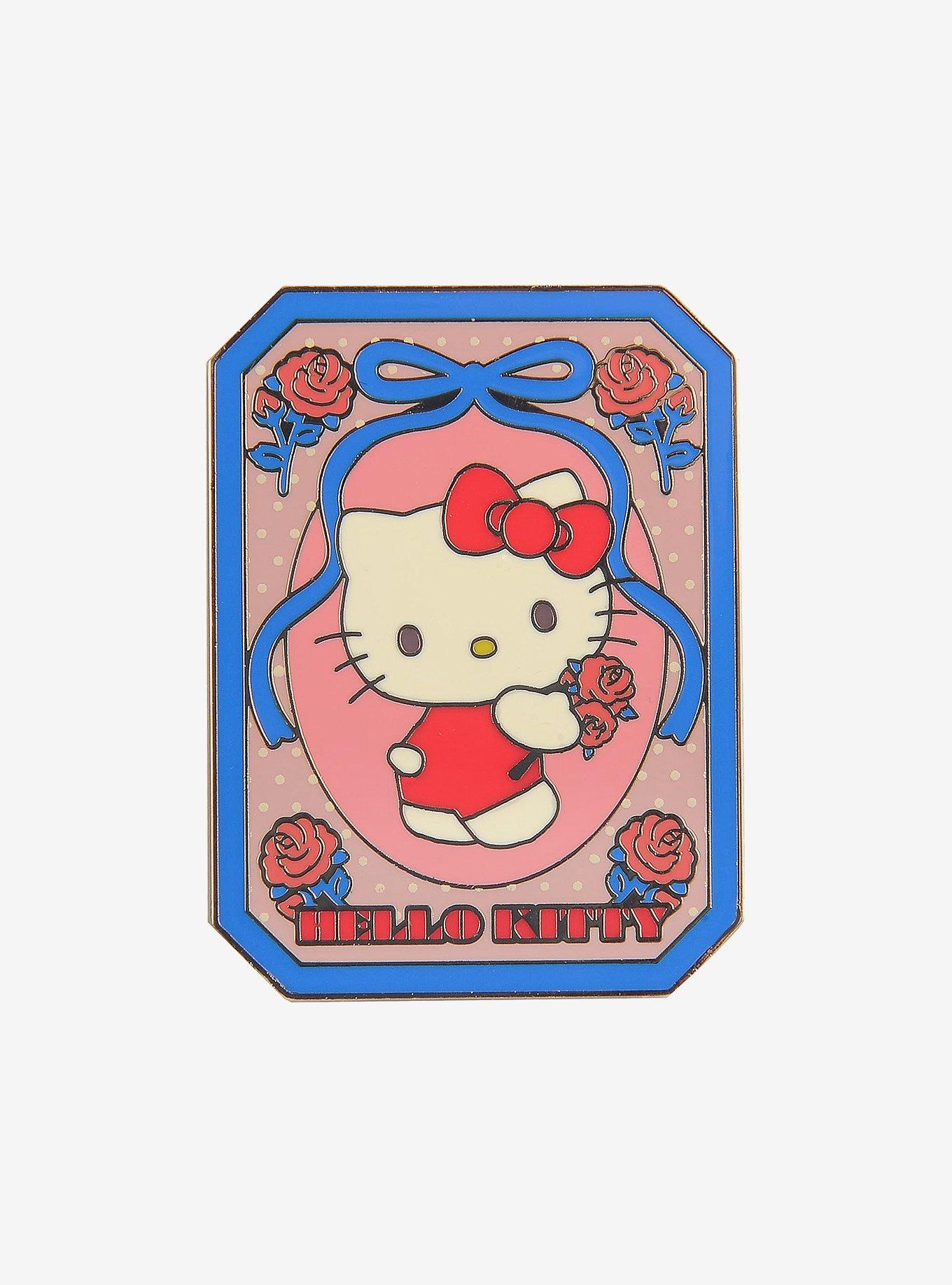 Sanrio Hello Kitty Retro Enamel Pin — BoxLunch Exclusive, , hi-res