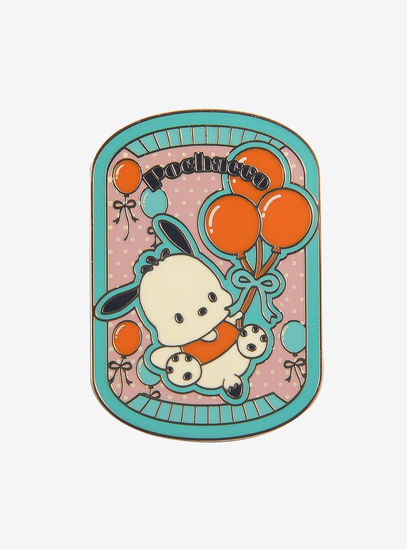 Sanrio Pochacco Retro Enamel Pin — BoxLunch Exclusive, , hi-res