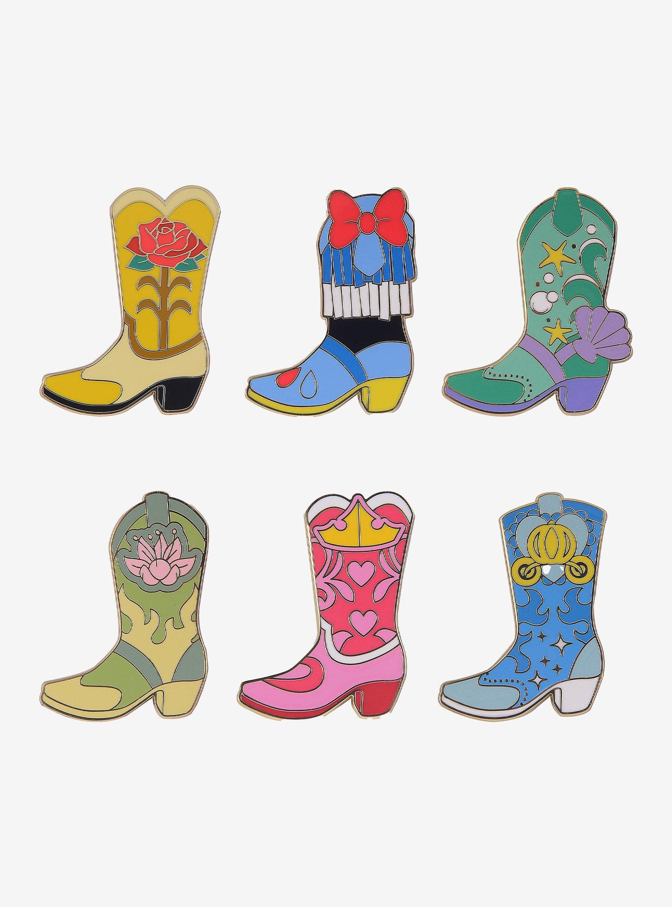 Her Universe Disney Princess Cowboy Boot Blind Box Enamel Pin — BoxLunch Exclusive, , hi-res