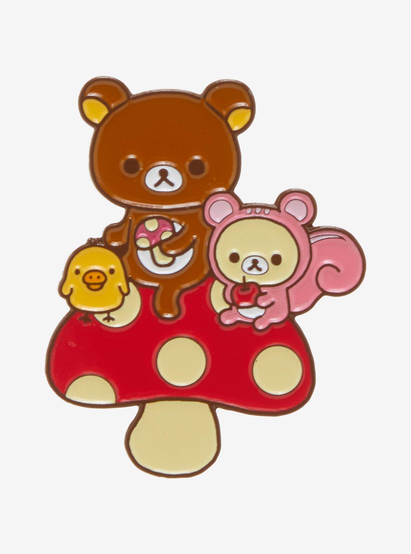 Rilakkuma & Friends Mushroom Enamel Pin, , hi-res