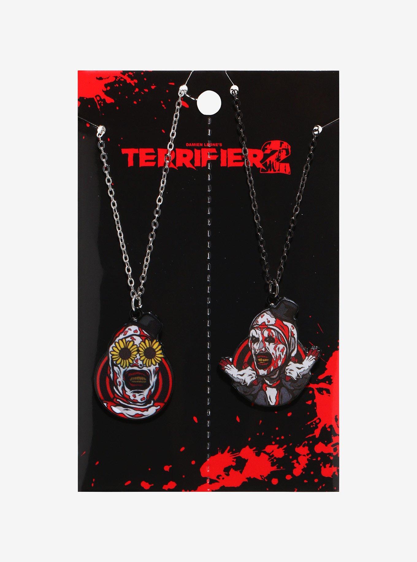 Terrifier Art The Clown Best Friend Necklace Set