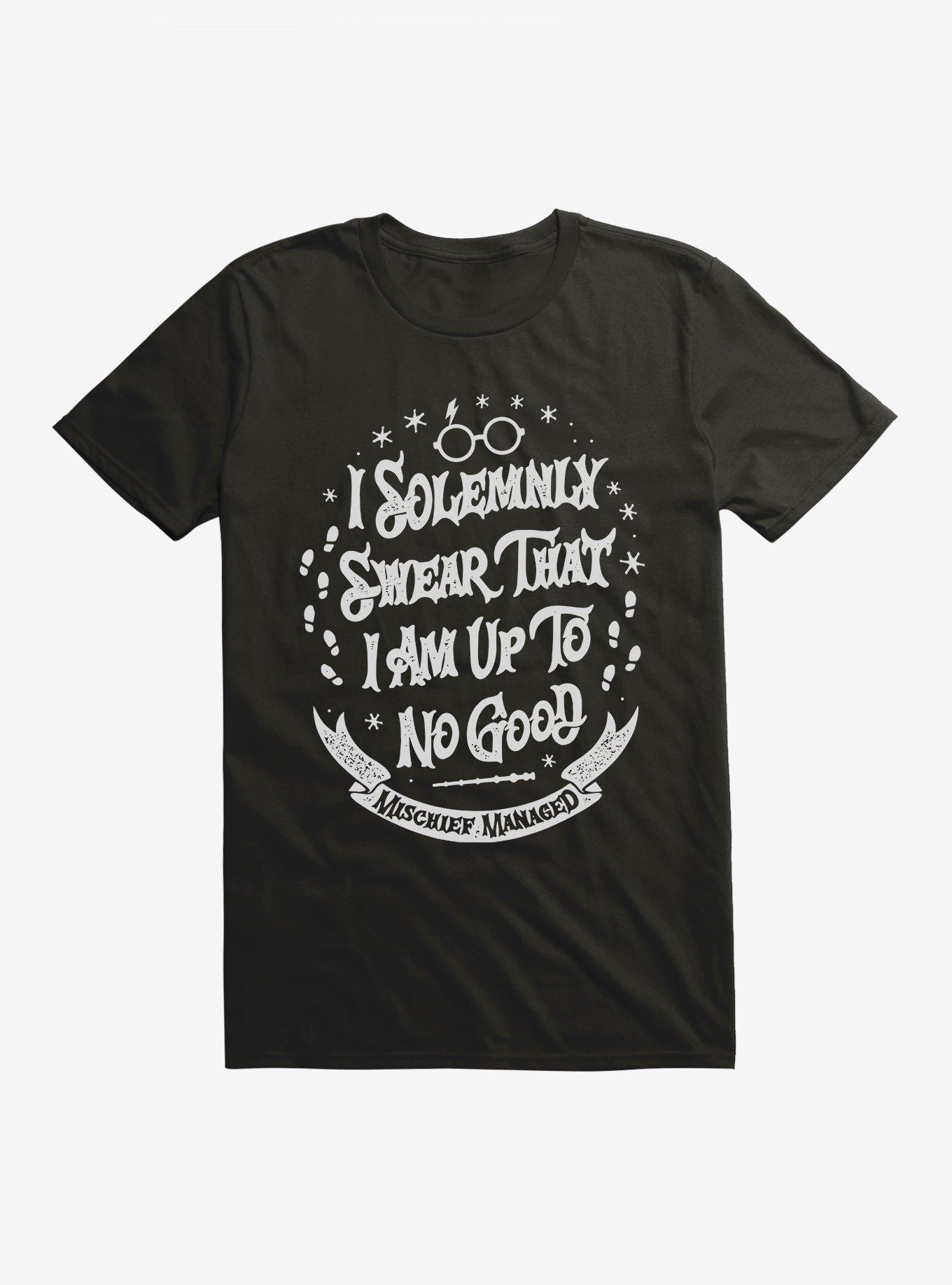 Harry Potter Girls' I Solemnly Swear Glow In The Dark Speckled Long