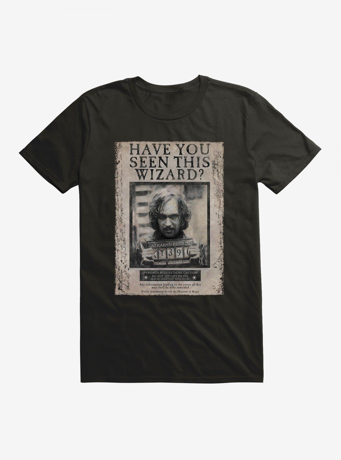 Harry Potter Sirius Black Wanted Poster T-Shirt, BLACK, hi-res