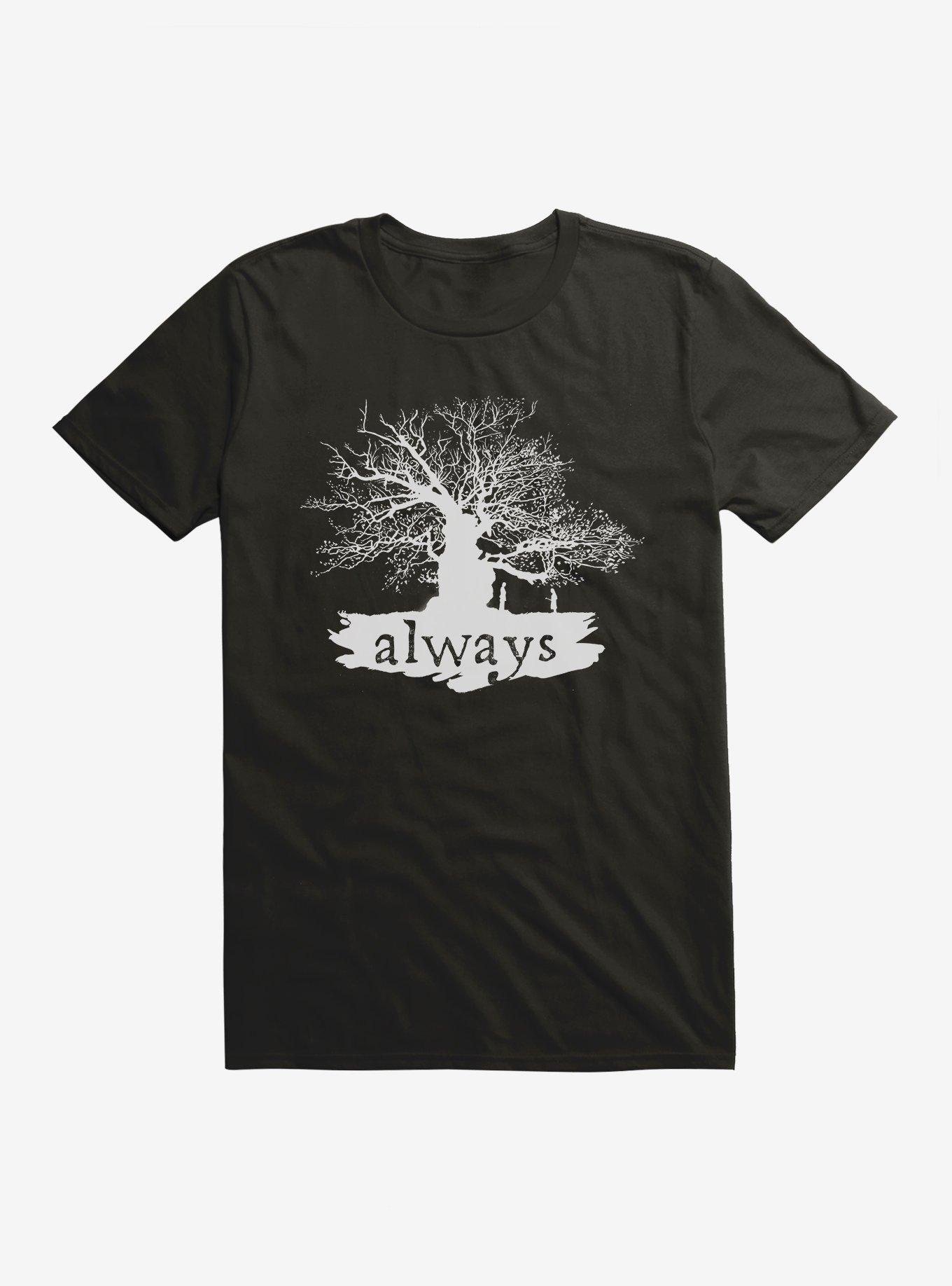 Harry Potter Always Tree Black T-Shirt, , hi-res