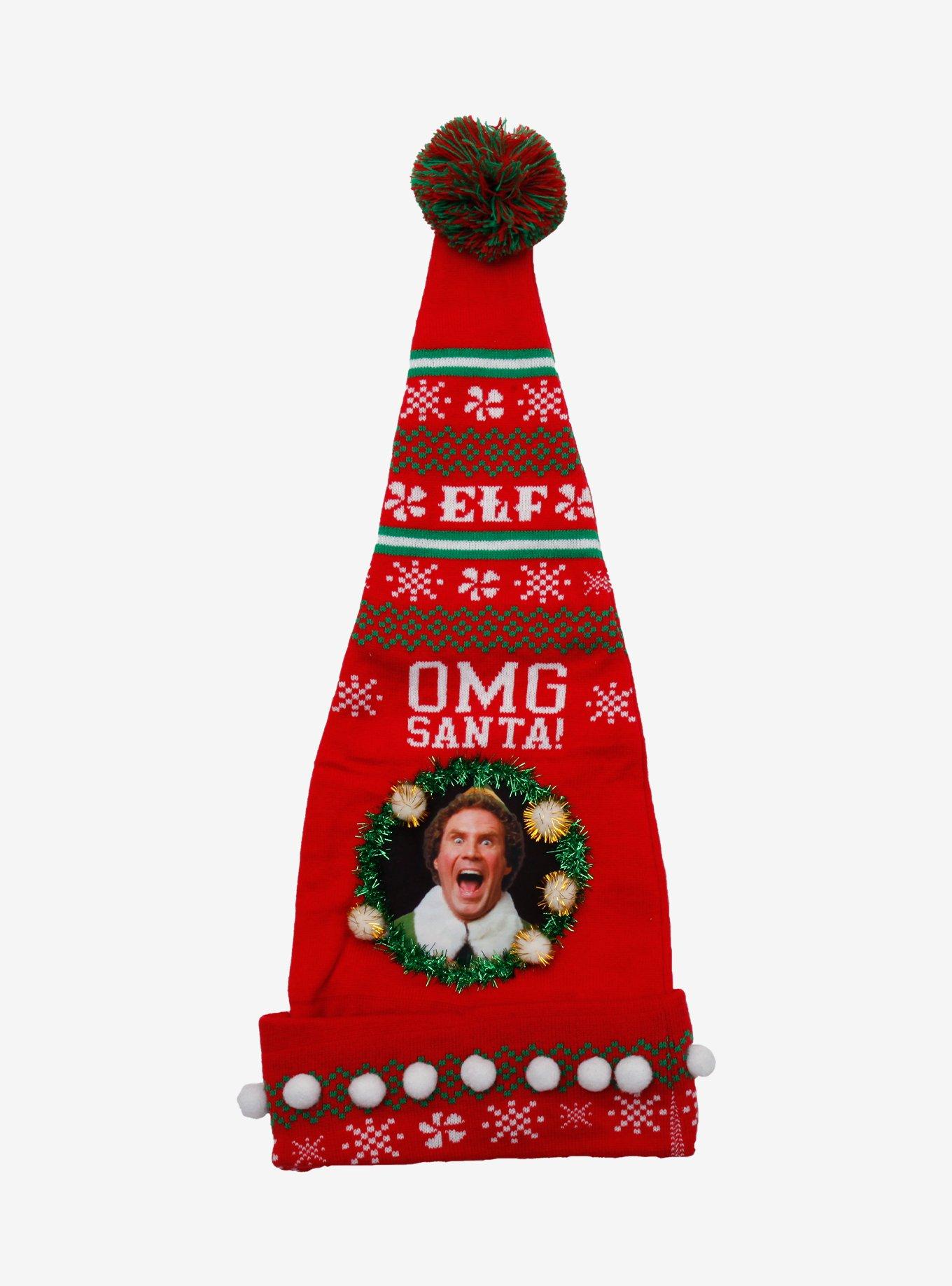 Elf OMG Santa Fair Isle Santa Hat, , hi-res