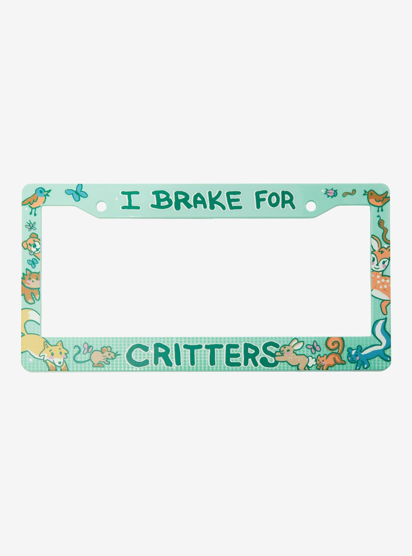 I Brake For Critters License Plate Frame - BoxLunch Exclusive, , hi-res